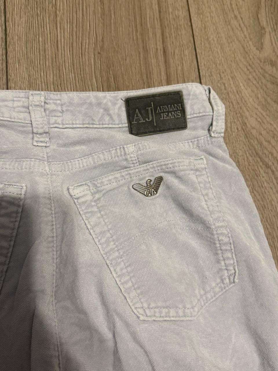 Armani armani jeans women size 27 womens blue metal logo Size 27" / US 4 / IT 40 - 6 Thumbnail