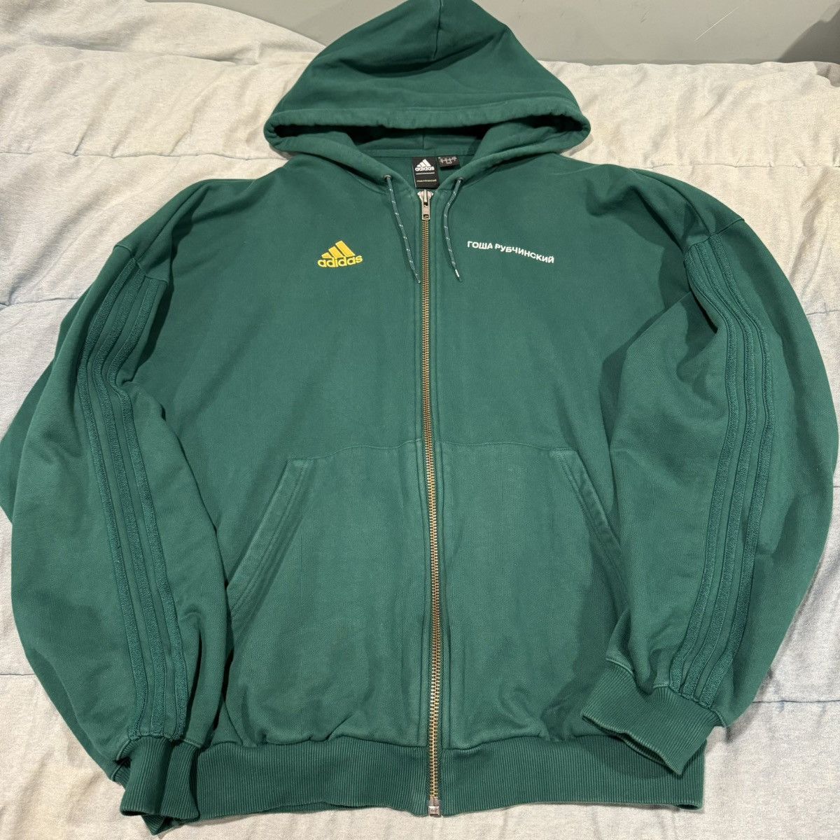 Adidas Gosha Adidas Oversized Zip Up Hoodie | Grailed