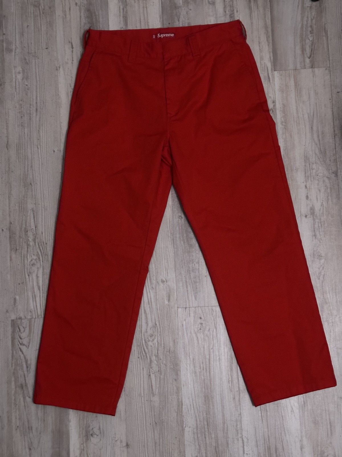 Red supreme pants clearance