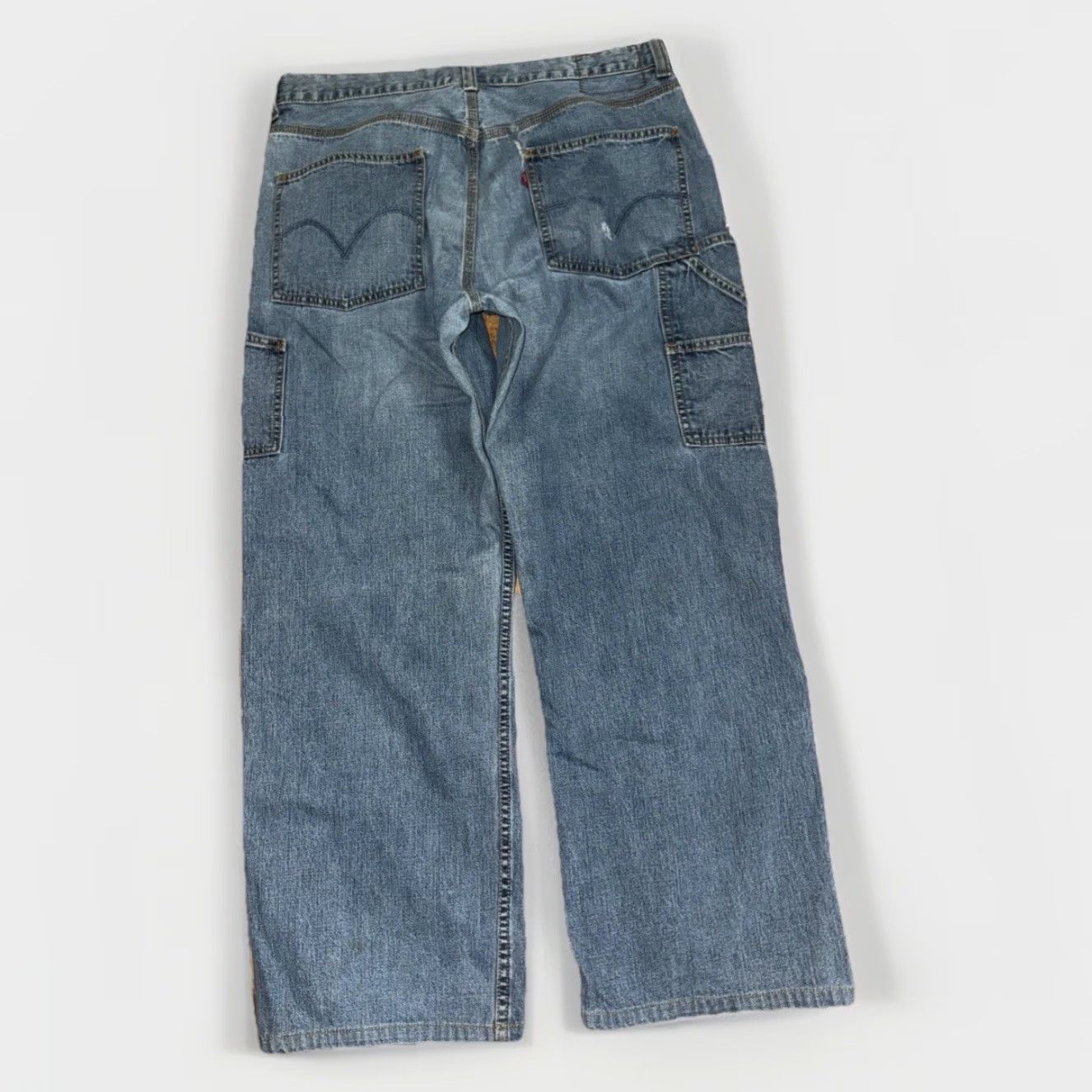 Levi's VINTAGE Levi’s Carpenter Jeans 36x30 Loose Fit Baggy Workwear Utility Y2K Jeans Mens Blue 90s Skate Streetwear Grunge Hip Hop Workwear Size US 36 / EU 52 - 5 Thumbnail
