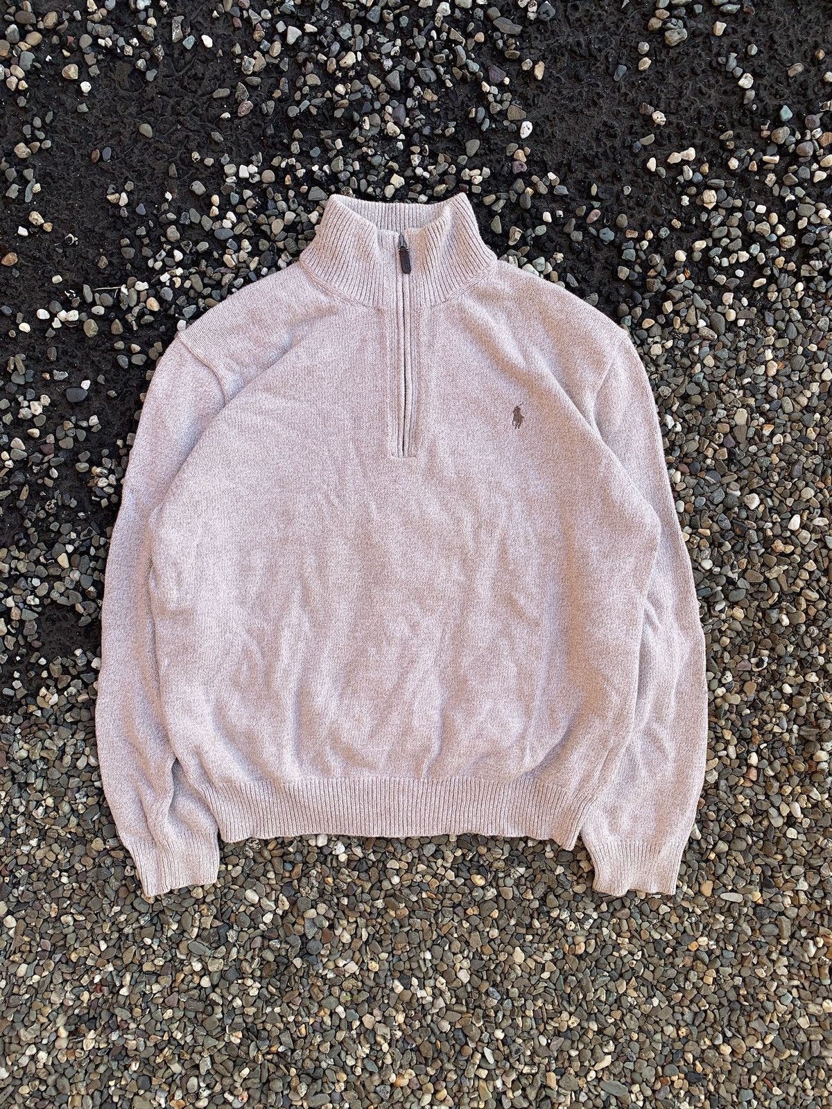Polo Ralph Lauren Polo Ralph Lauren Heavy Knit 1/4 Zip Pullover Sweater Size US XL / EU 56 / 4 - 1 Thumbnail