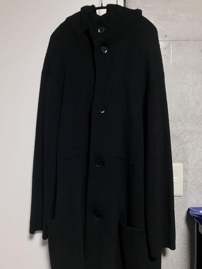 image of Yohji Yamamoto Pour Homme Knit Cardigan in Black, Men's (Size Large)
