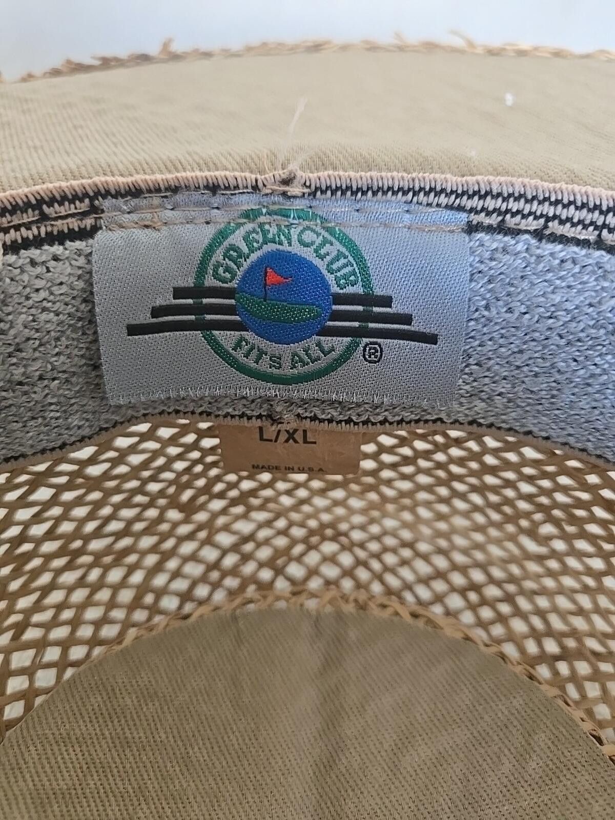 Other Vintage GREEN CLUB Fits All Straw Golf Hat Floral Band OS Size ONE SIZE - 5 Thumbnail