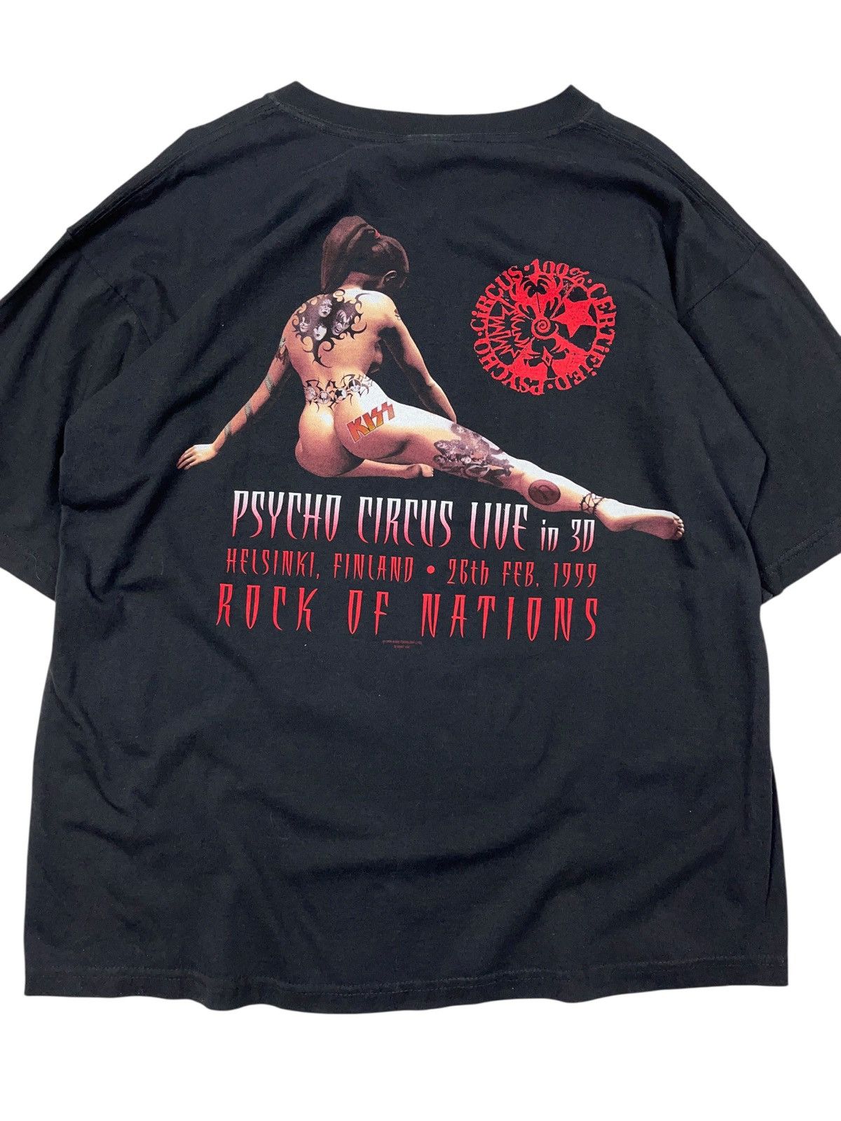 KISS Vintage 1999 KISS Psycho Circus Live in 3D Glam Rock T-Shirt Size US XL / EU 56 / 4 - 11 Thumbnail