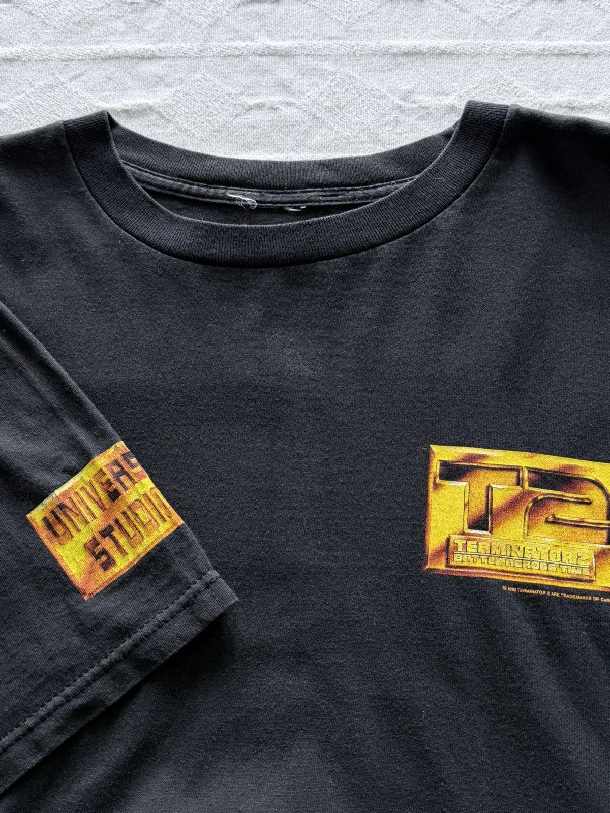 Vintage Vintage 90s Terminator 2 Flame T-Shirt Tee Size US XL / EU 56 / 4 - 5 Thumbnail