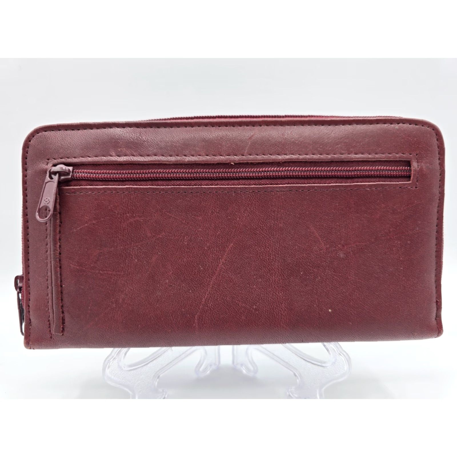 Vintage VINTAGE Buxton Wallet Card Organizer Clutch Wristlet Women Adult Rose Velvet Faux Leather 80s Decade Rose Mens Girls Boys Size ONE SIZE - 5 Thumbnail