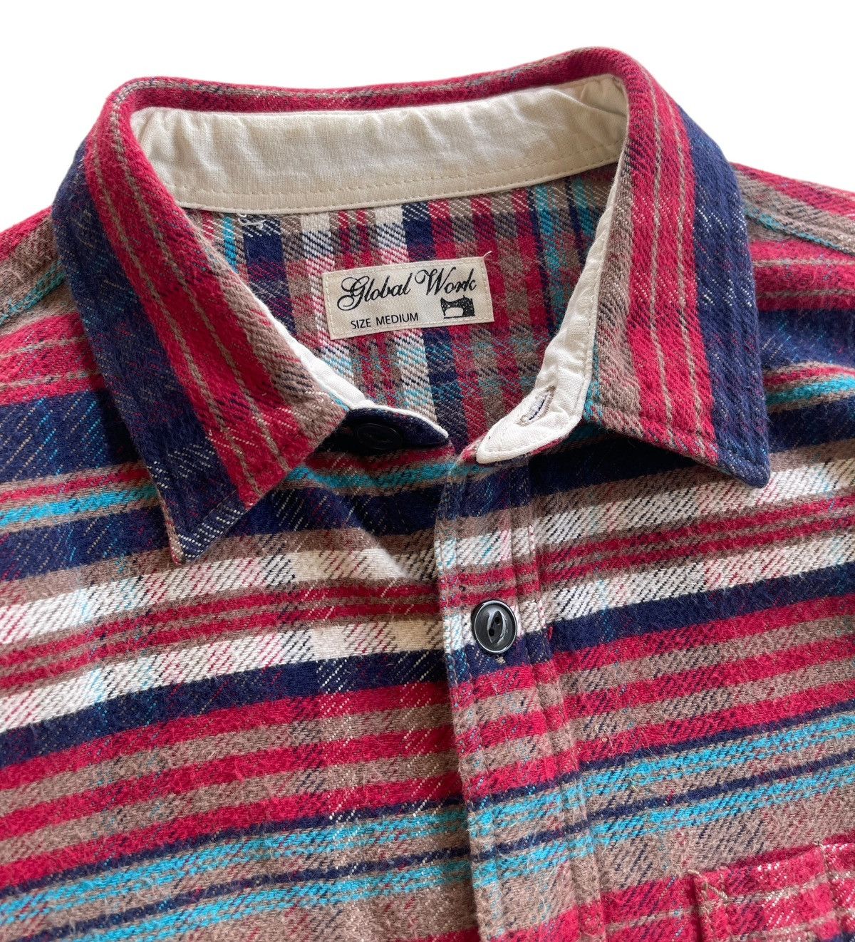 Global Work Global Work Japan Stripe Flannel Work Shirts Size US S / EU 44-46 / 1 - 5 Thumbnail