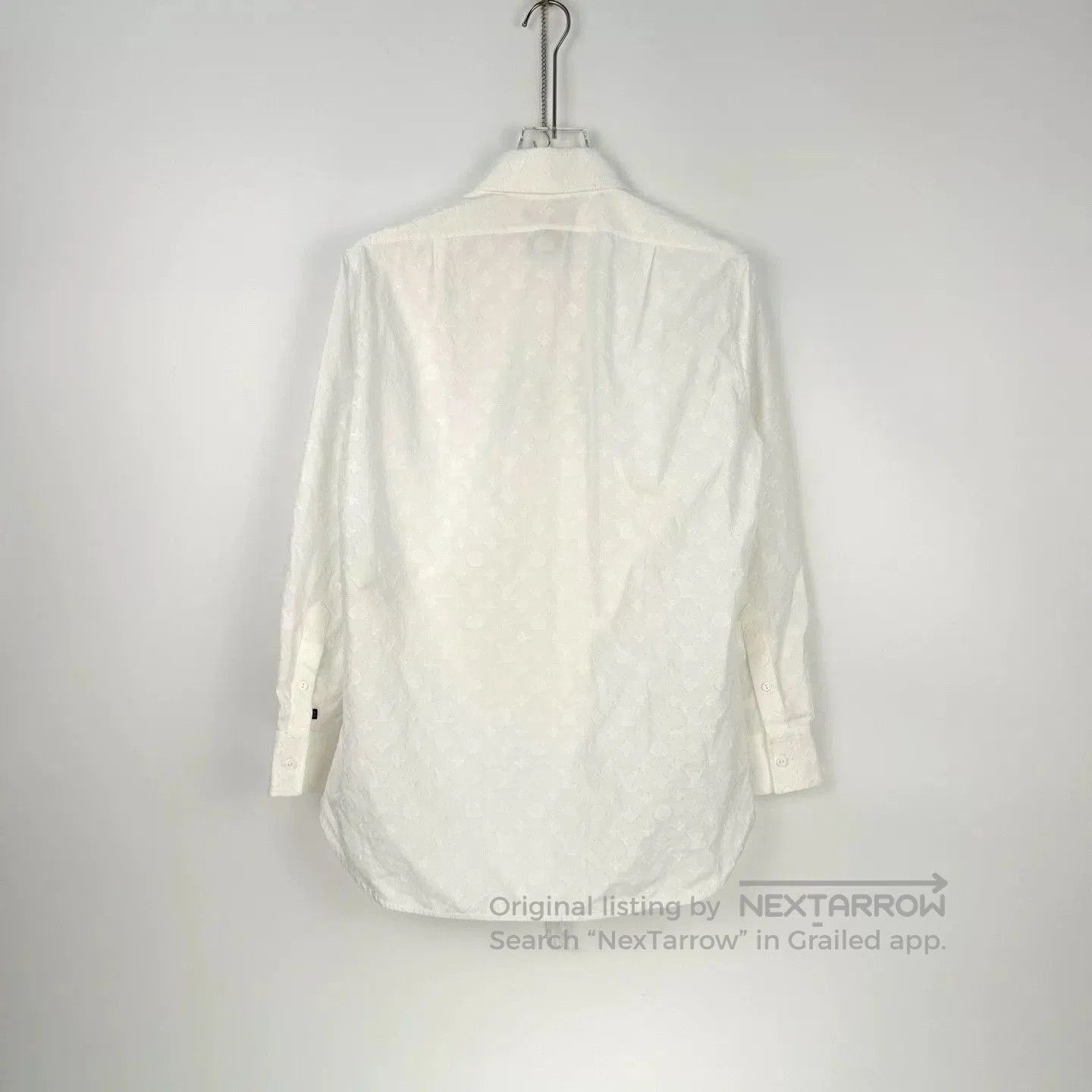 Louis Vuitton LV White Logo Pattern Button-Up Shirt. Size US XS / EU 42 / 0 - 4 Thumbnail