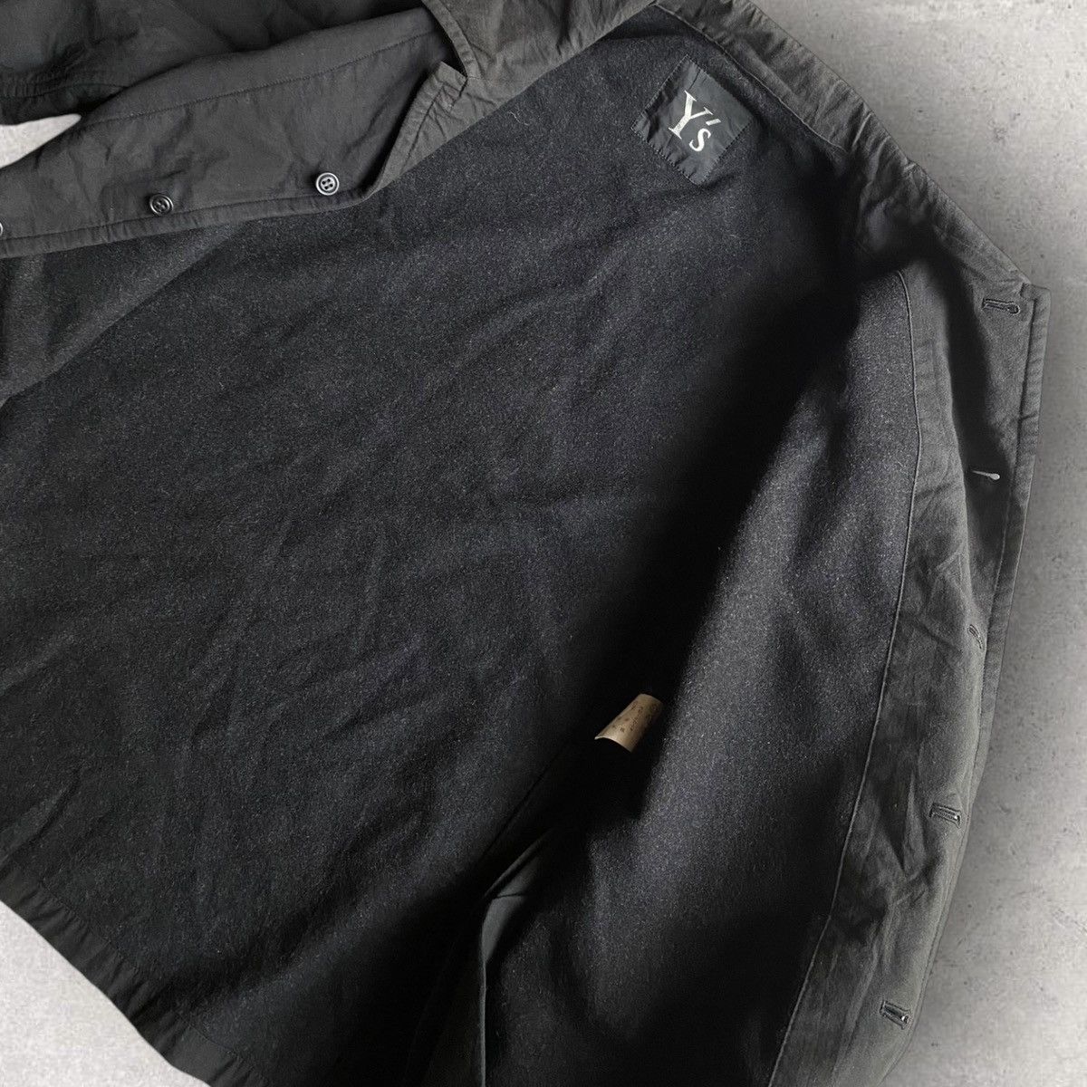 Yohji Yamamoto Y’s Wool Lined Open Collar Jacket Size US M / EU 48-50 / 2 - 5 Thumbnail