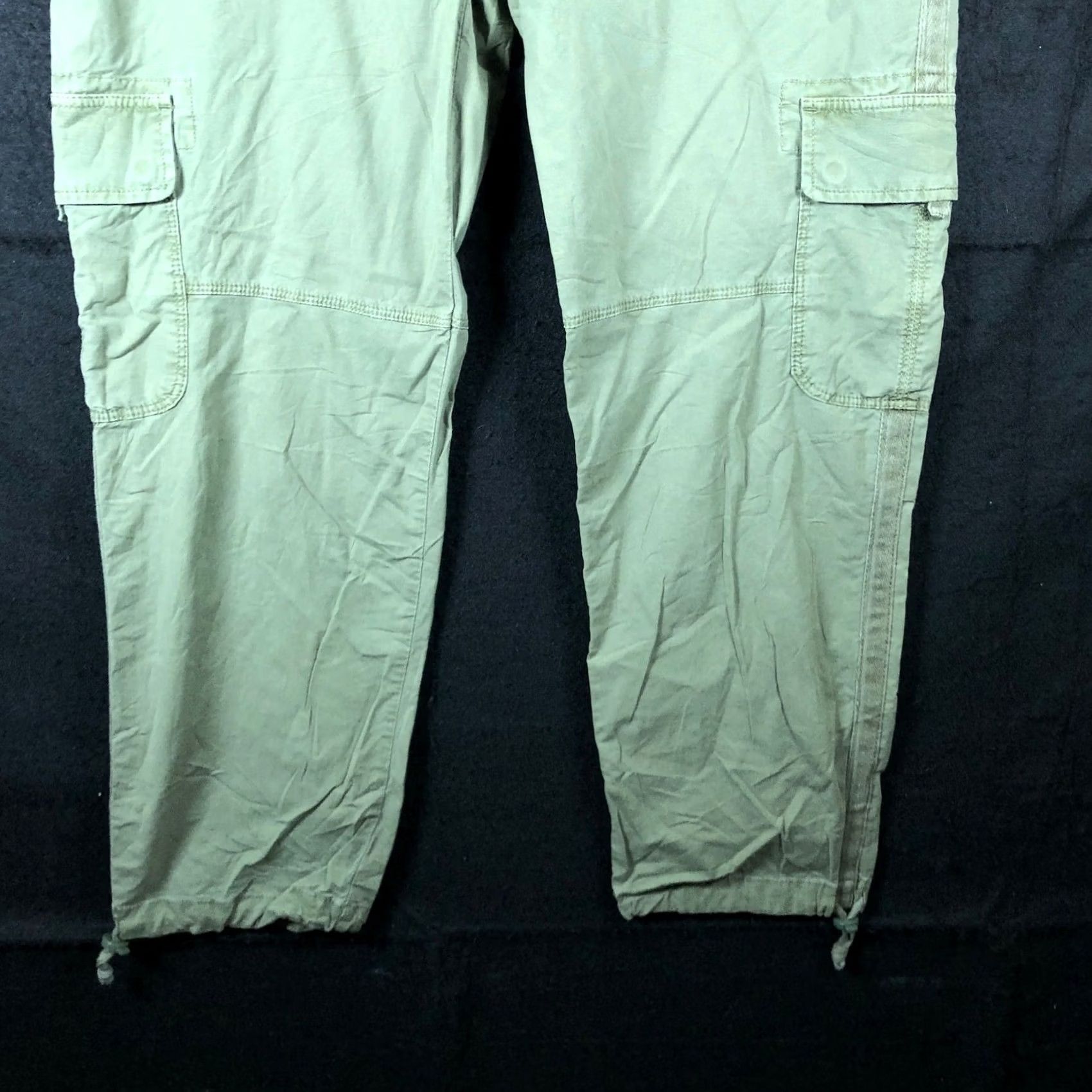 Sanctuary Sanctuary Womens Pants Green Mid Rise Cargo Drawcord Ankle Stretch 29 Size 29" - 3 Thumbnail