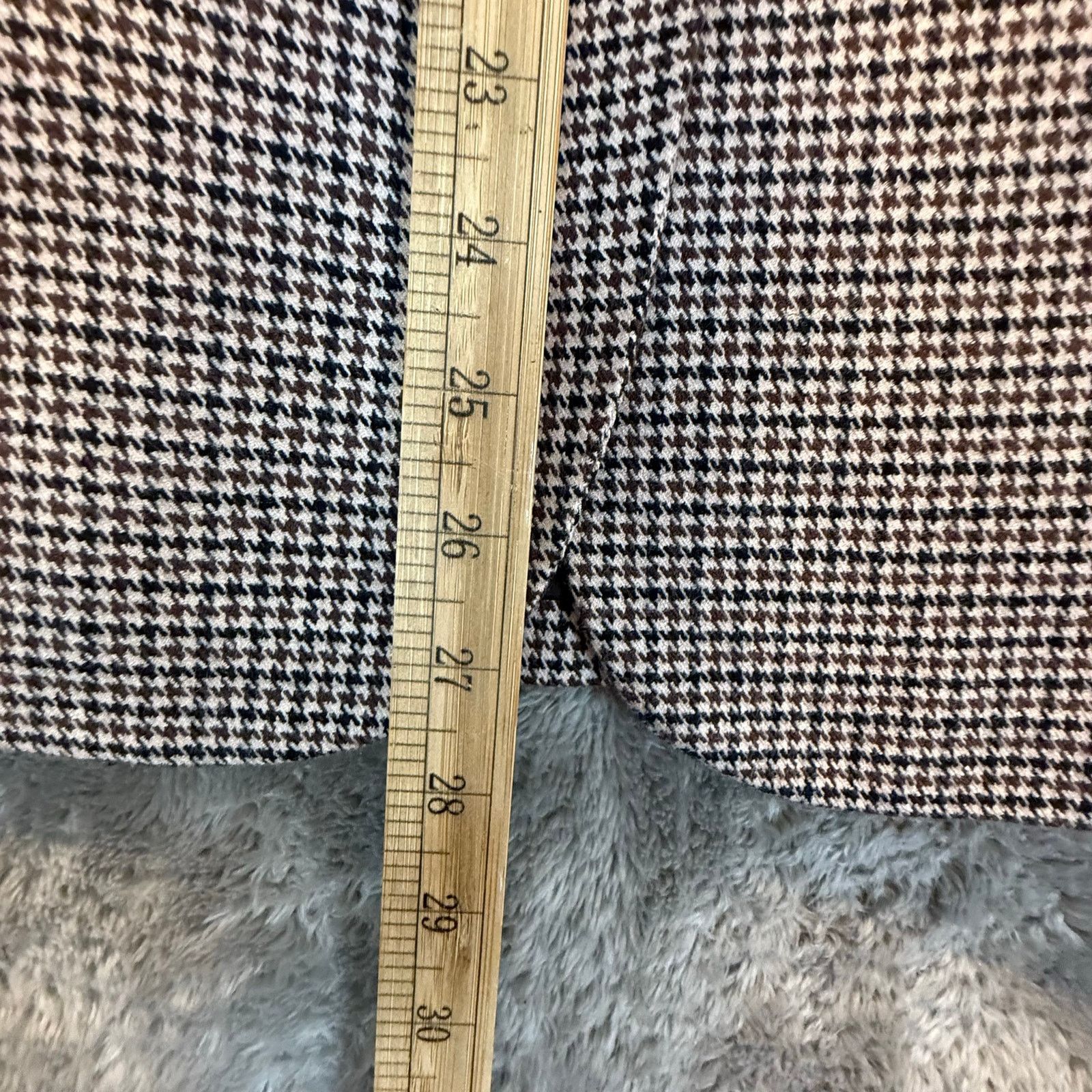 American Eagle Outfitters American Eagle Brown Plaid Houndstooth Academic Blazer S Size S / US 4 / IT 40 - 11 Thumbnail