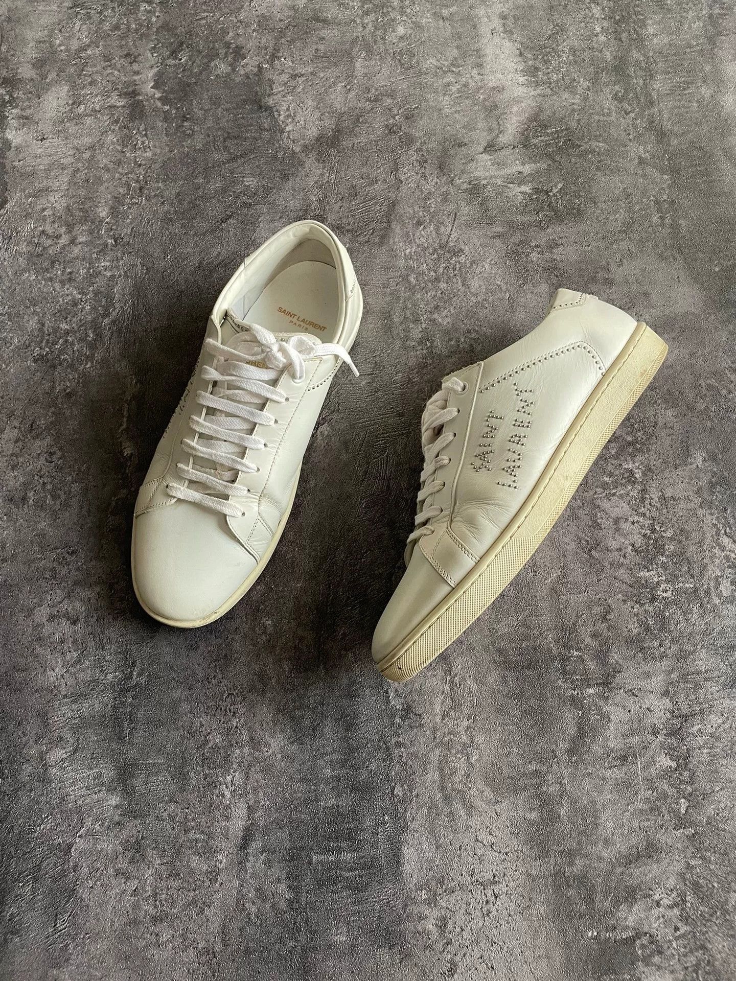 Other saint laurent white low-top sneakers with studs. Size US 10 / EU 43 - 3 Thumbnail