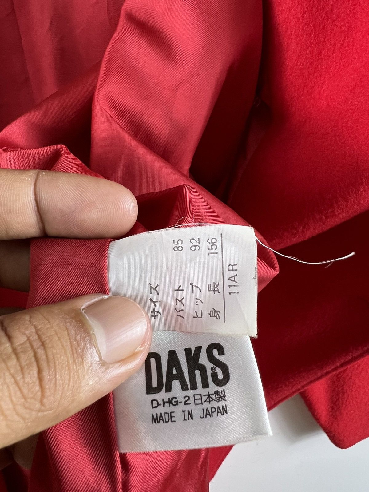 DAKS 🔥 Daks London Double Breasted in Red Size L / US 10 / IT 46 - 11 Thumbnail