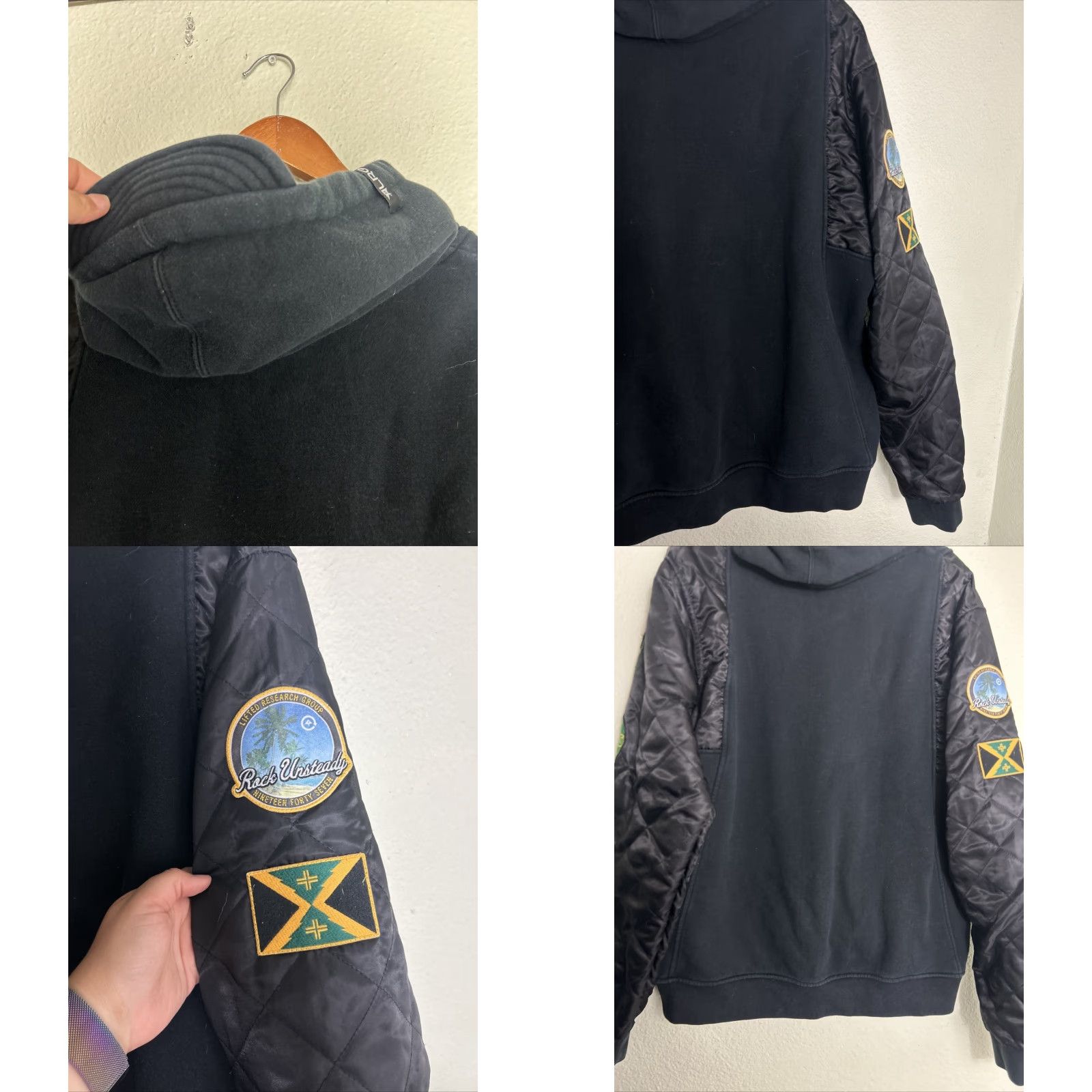 Vintage LRG Rock Unsteady Size 2XL Patchy Full Zip Jacket Mens Cotton Softshell Black Size US XXL / EU 58 / 5 - 10 Thumbnail