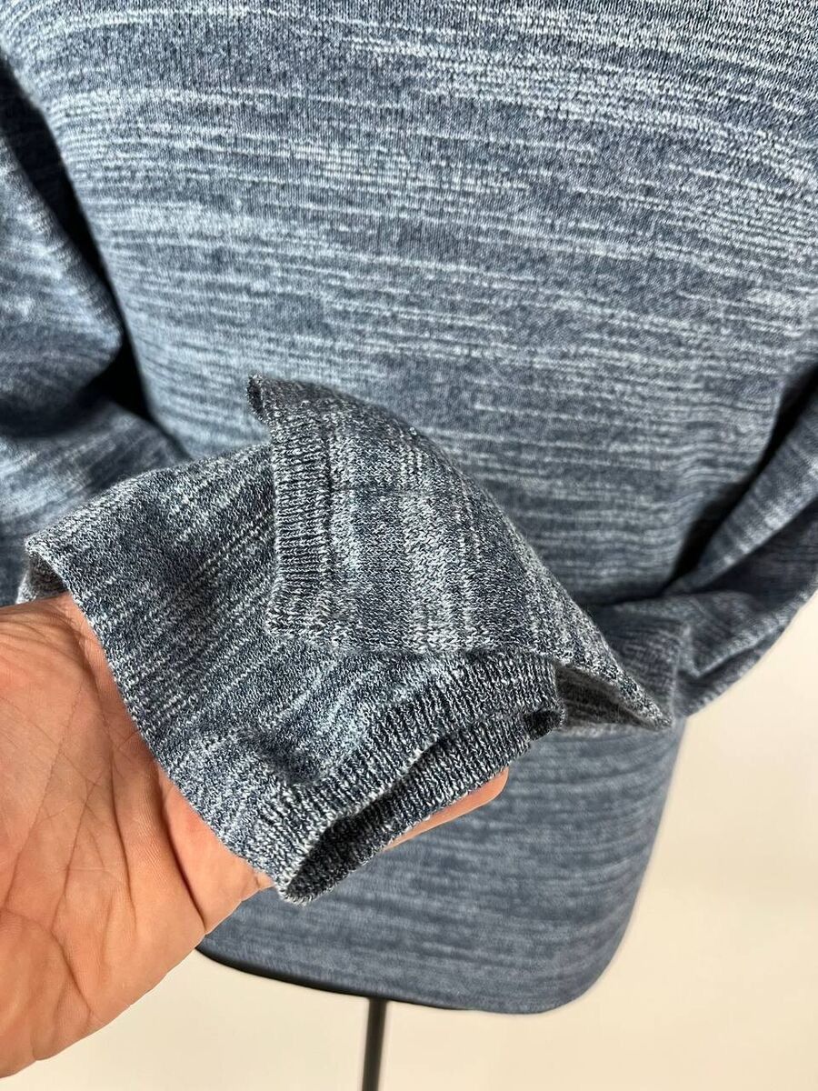 Designer × John Varvatos John Varvatos Mens Sweater Linen Cotton Blend Grunge (0336) Size US M / EU 48-50 / 2 - 6 Thumbnail