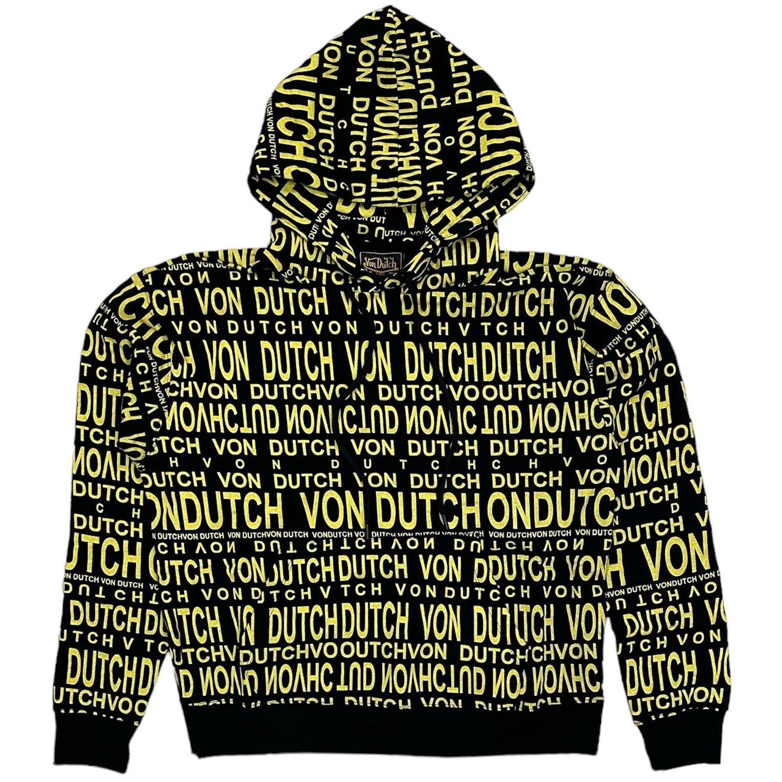 Von Dutch Men's All Over Print Hoodie Sweatshirt
