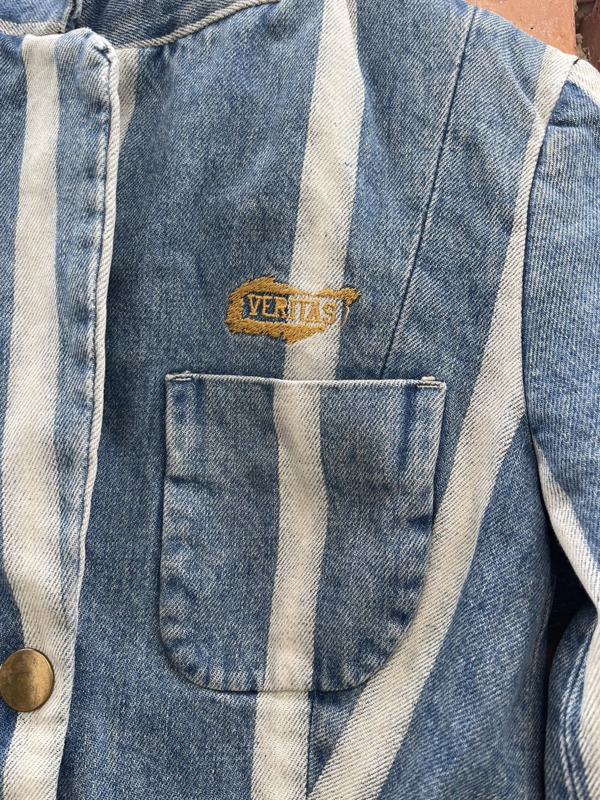 Diesel Super Rare Vintage Diesel Stylelab Veritas Denim blazer Size S / US 4 / IT 40 - 4 Thumbnail