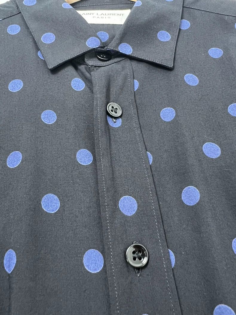 Saint Laurent Paris Saint laurent paris size 37 16 FW dark blue polka-dot shir Size US M / EU 48-50 / 2 - 3 Thumbnail