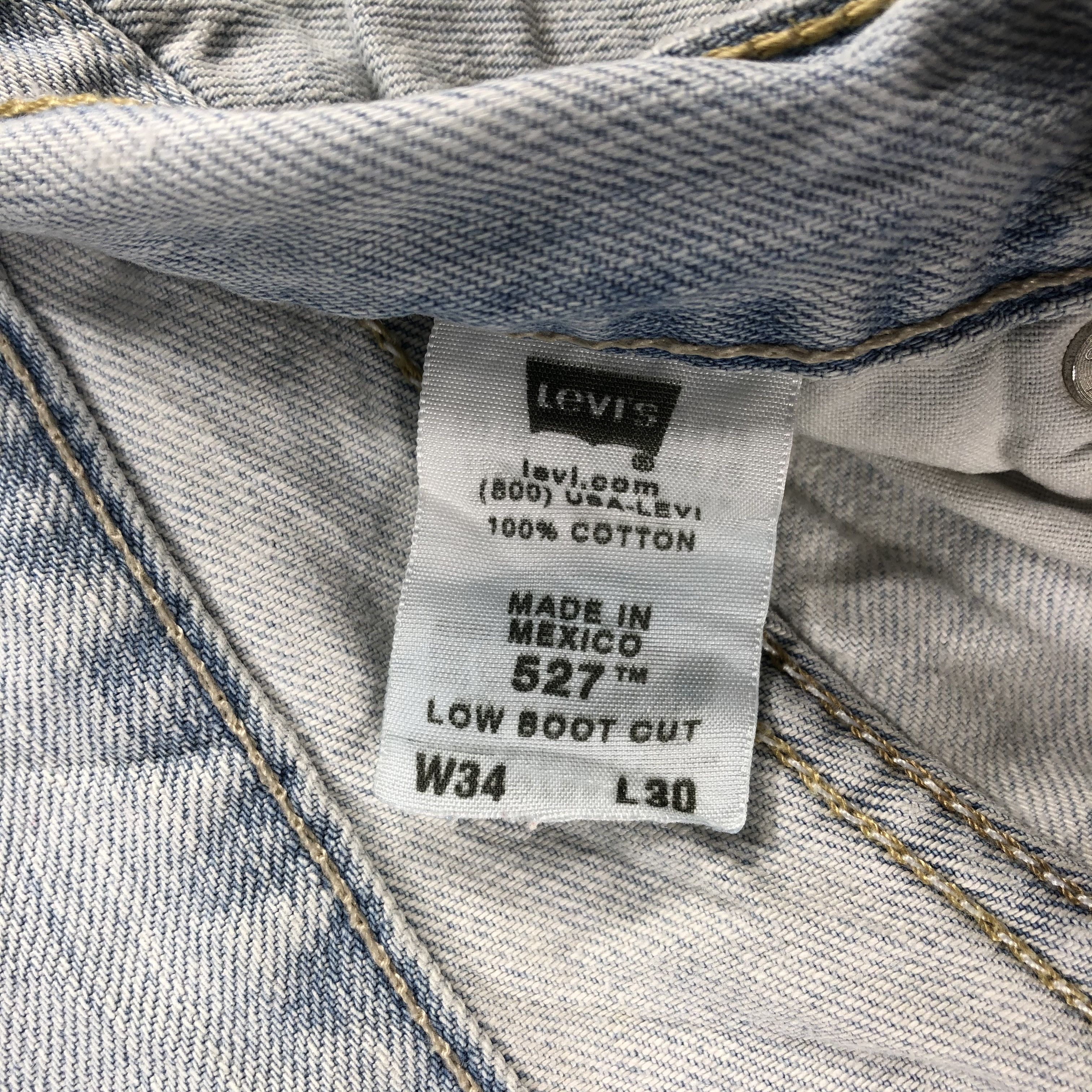 Levi's Vintage Light Wash Levis 527 Flare Jeans-J2215 Size US 34 / EU 50 - 11 Thumbnail