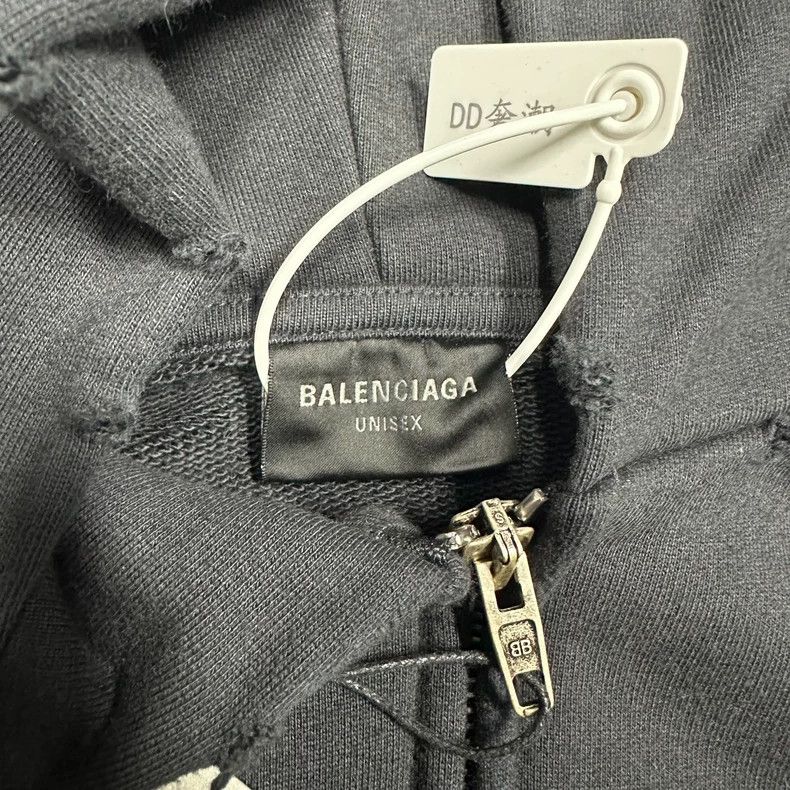 Balenciaga Balenciaga 24 Planet Earth Black Earth Zip Sweatshirt 2502- Size US S / EU 44-46 / 1 - 2 Thumbnail