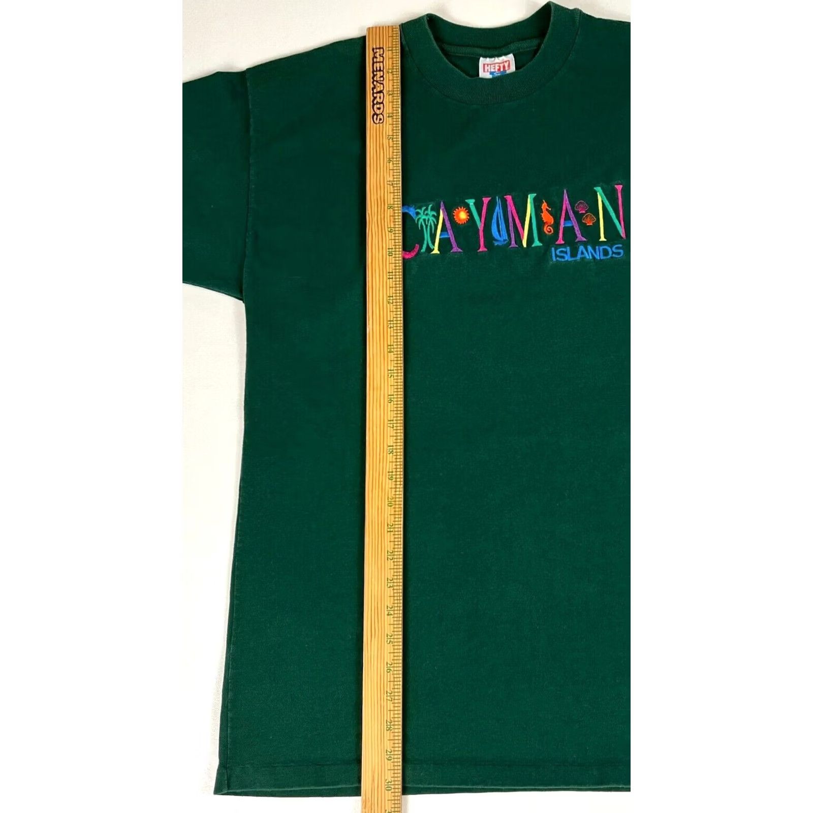Vintage VINTAGE Cayman Islands T-Shirt Embroidered XL Adult Unisex 90s Beach Green Nike Size US XL / EU 56 / 4 - 7 Thumbnail