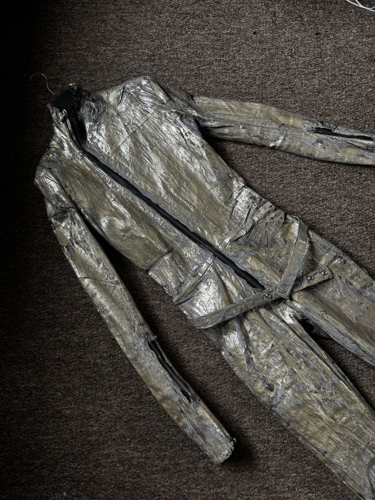 Rick Owens RARE RICK OWENS GOLD GARY JUMPSUIT Size US 32 / EU 48 - 5 Thumbnail