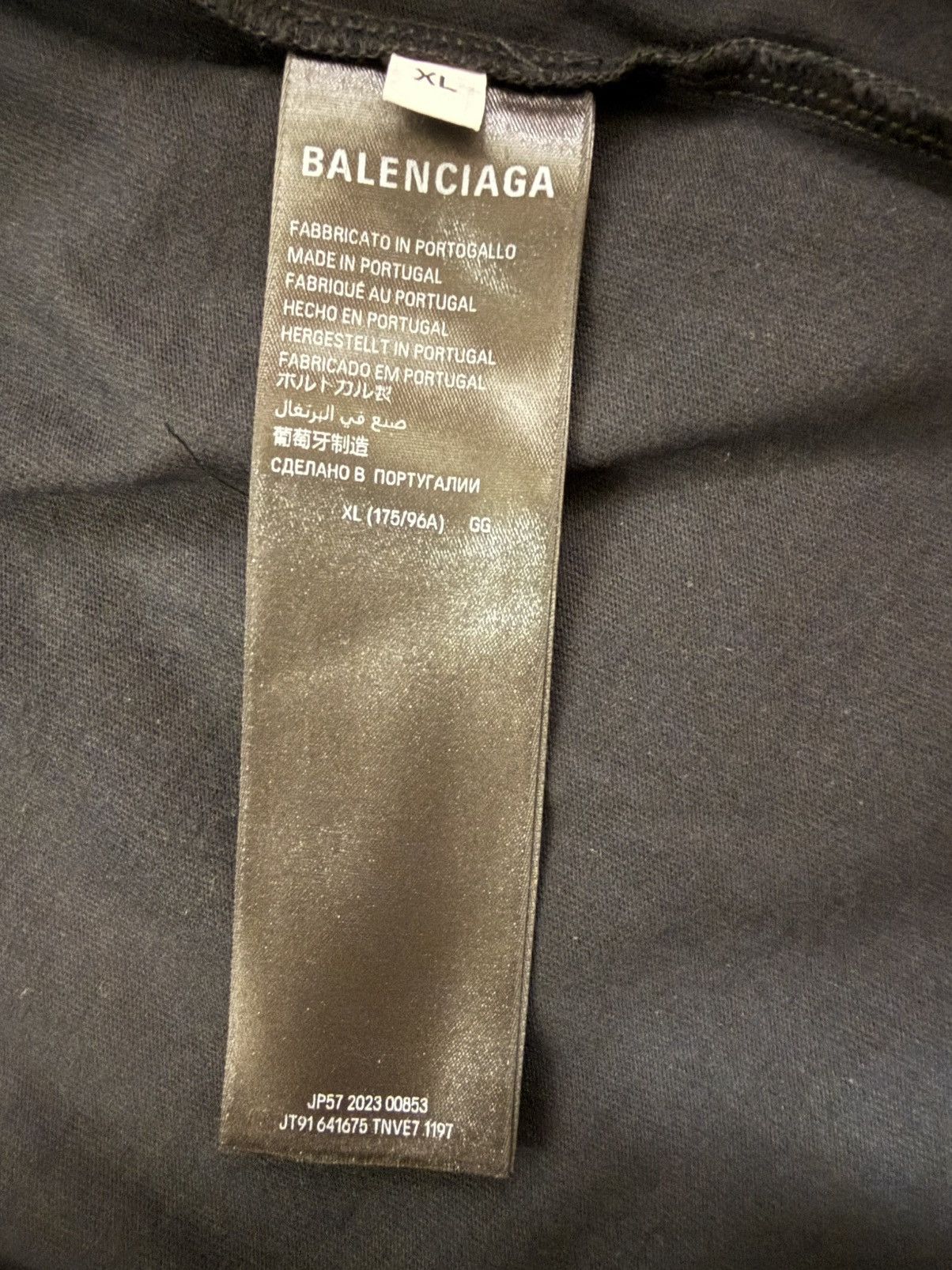 Balenciaga Balenciaga black t shirt Size US XL / EU 56 / 4 - 5 Thumbnail