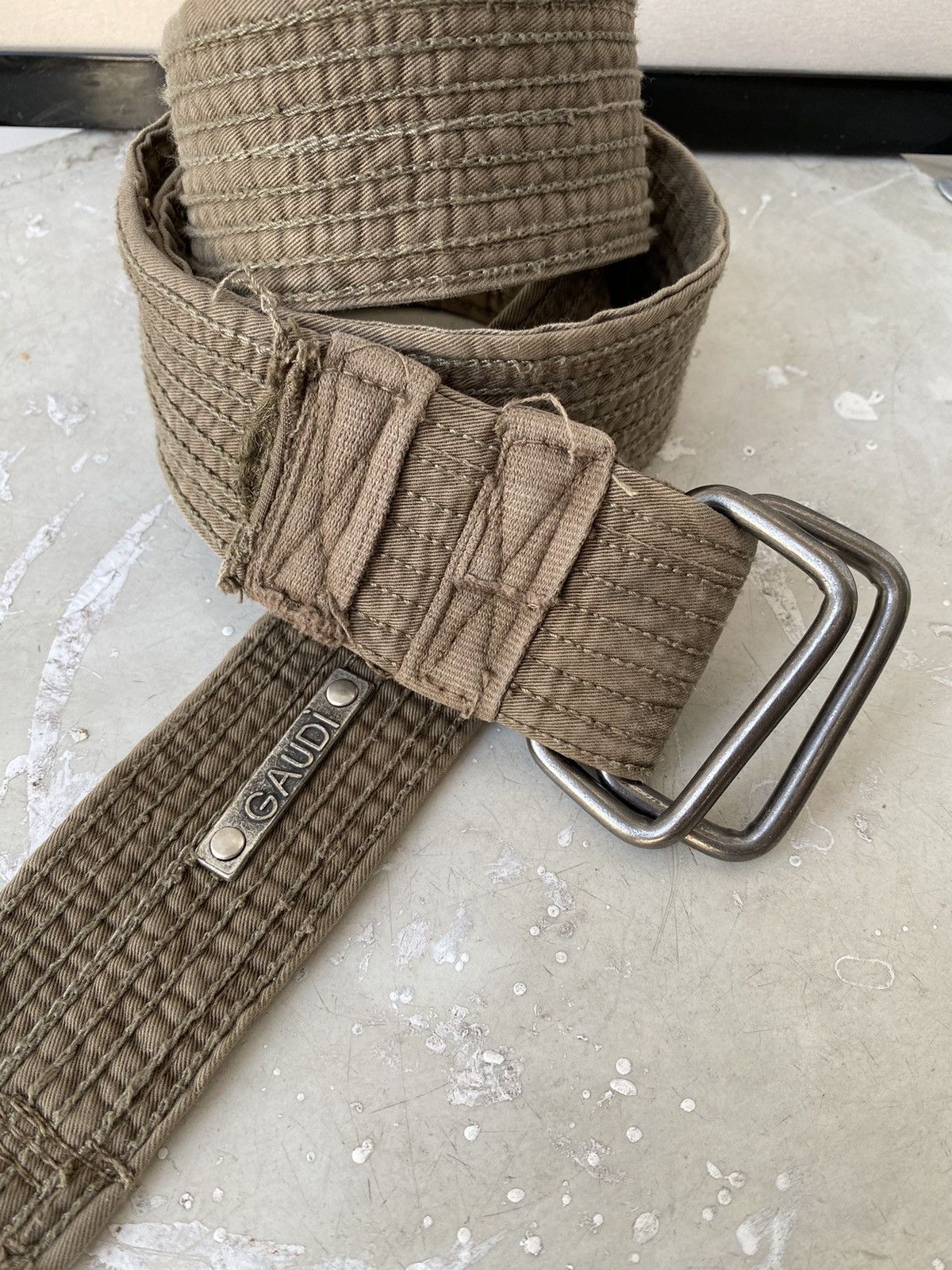 Japanese Brand Gaudi Japanese Style Knit Belt Avantgarde Grunge Y2K 90s Size ONE SIZE - 8 Thumbnail