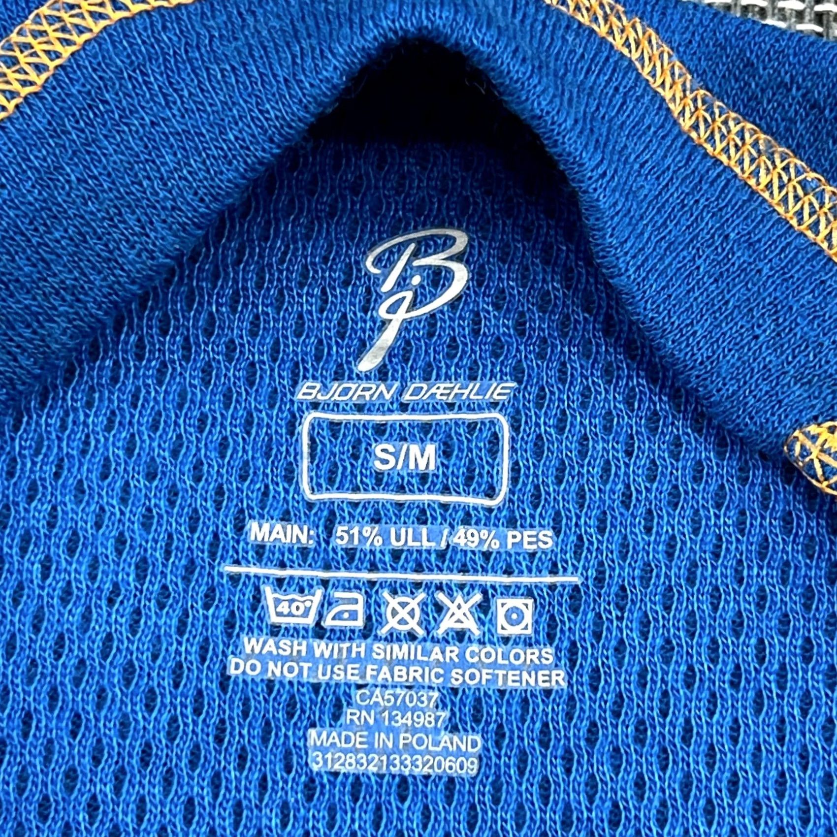 Vintage Bjorn Daehlie Base Layer Shirt S-M Merino Wool Blend Outdoor Hiking Thermal Blue" Size US M / EU 48-50 / 2 - 4 Thumbnail