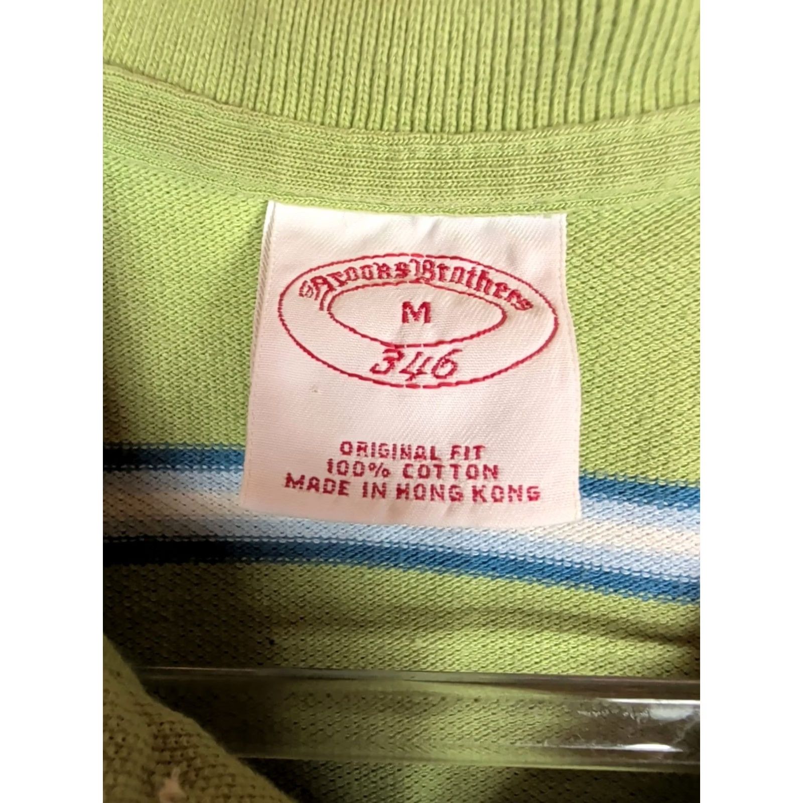 Brooks Brothers Brooks Brothers 346 Mens Polo Shirt M Blue Green Stripes Collared Top Golf Size US M / EU 48-50 / 2 - 3 Thumbnail