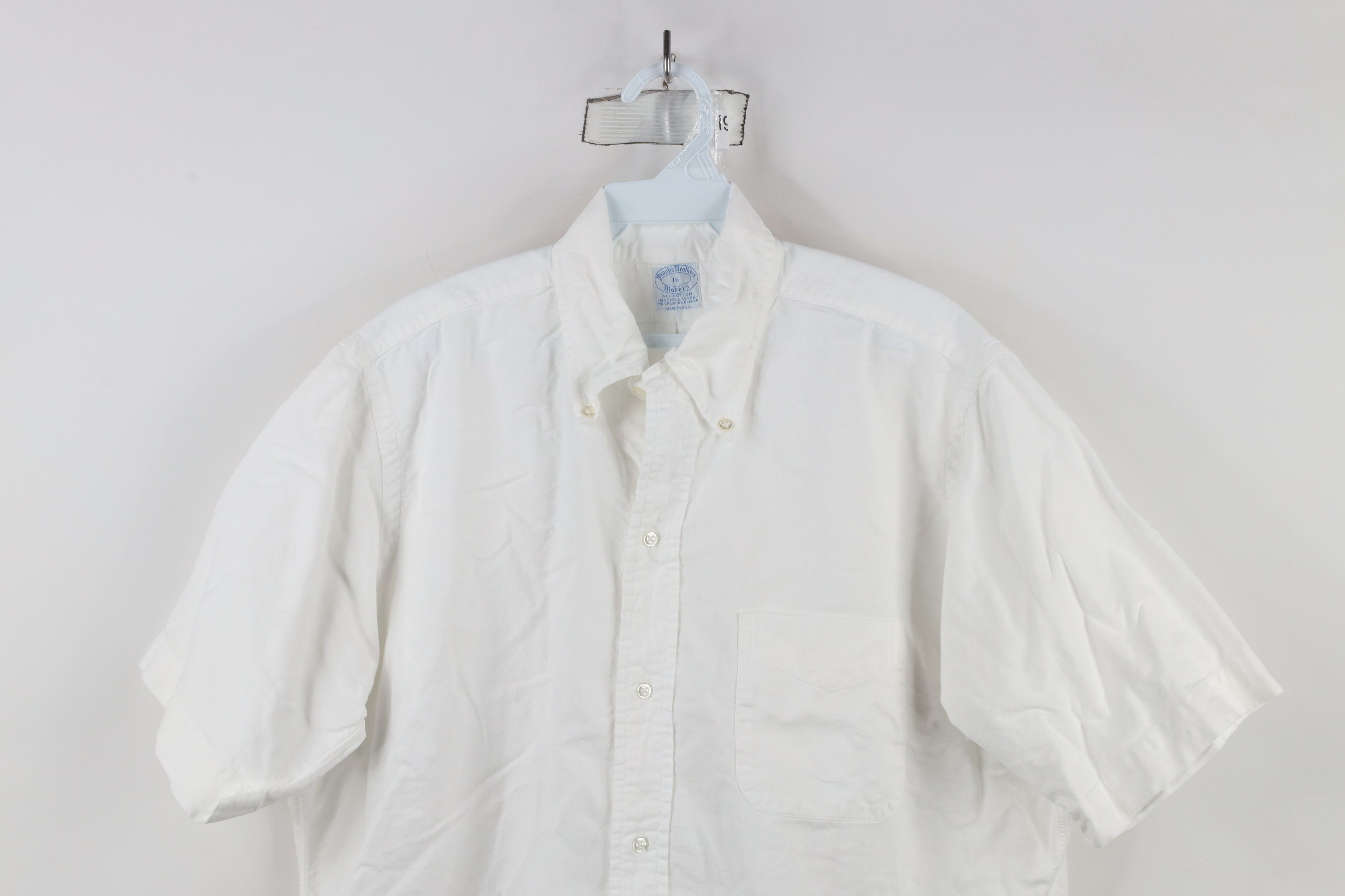 Brooks Brothers × Vintage Vintage 80s 90s Brooks Brothers Button Down Shirt White USA Size US M / EU 48-50 / 2 - 2 Thumbnail