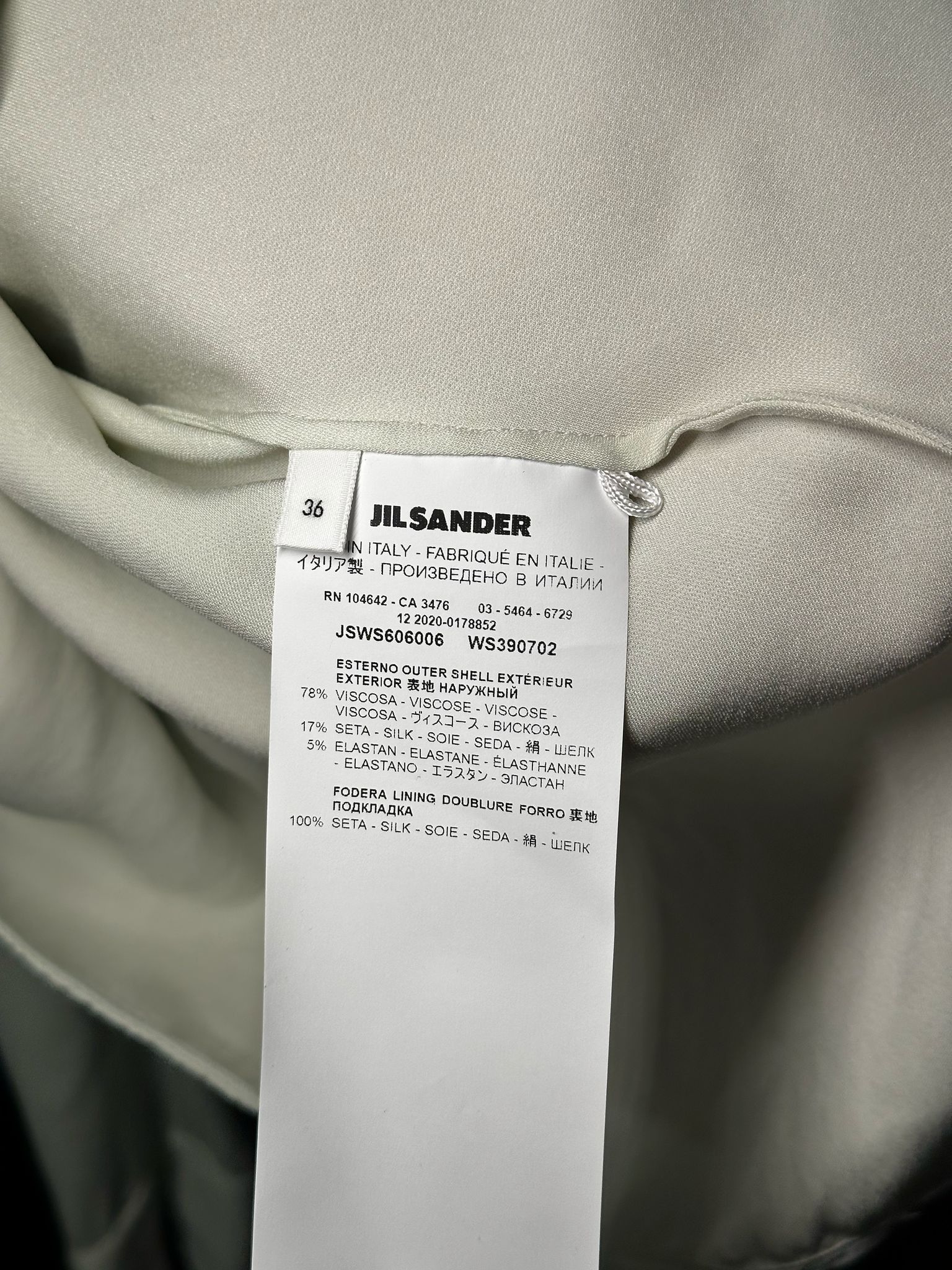 Jil Sander Jil Sander Ivory Viscose-Silk Shirt Size XS / US 0-2 / IT 36-38 - 5 Thumbnail