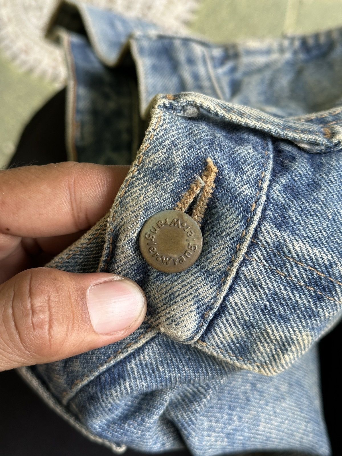 Kapital Vintage Wrangler Distress Patchwork Style 🎌💥 Size US 32 / EU 48 - 5 Thumbnail