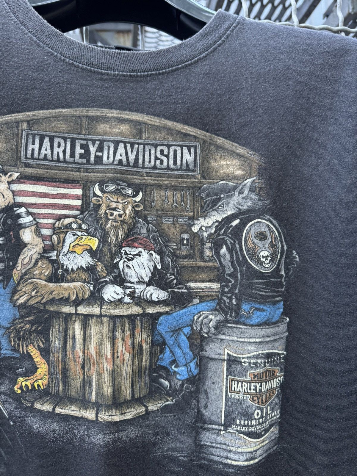 Harley Davidson × Vintage Harley Davidson West Coast T Shirt Scotland y2k Size US L / EU 52-54 / 3 - 6 Thumbnail