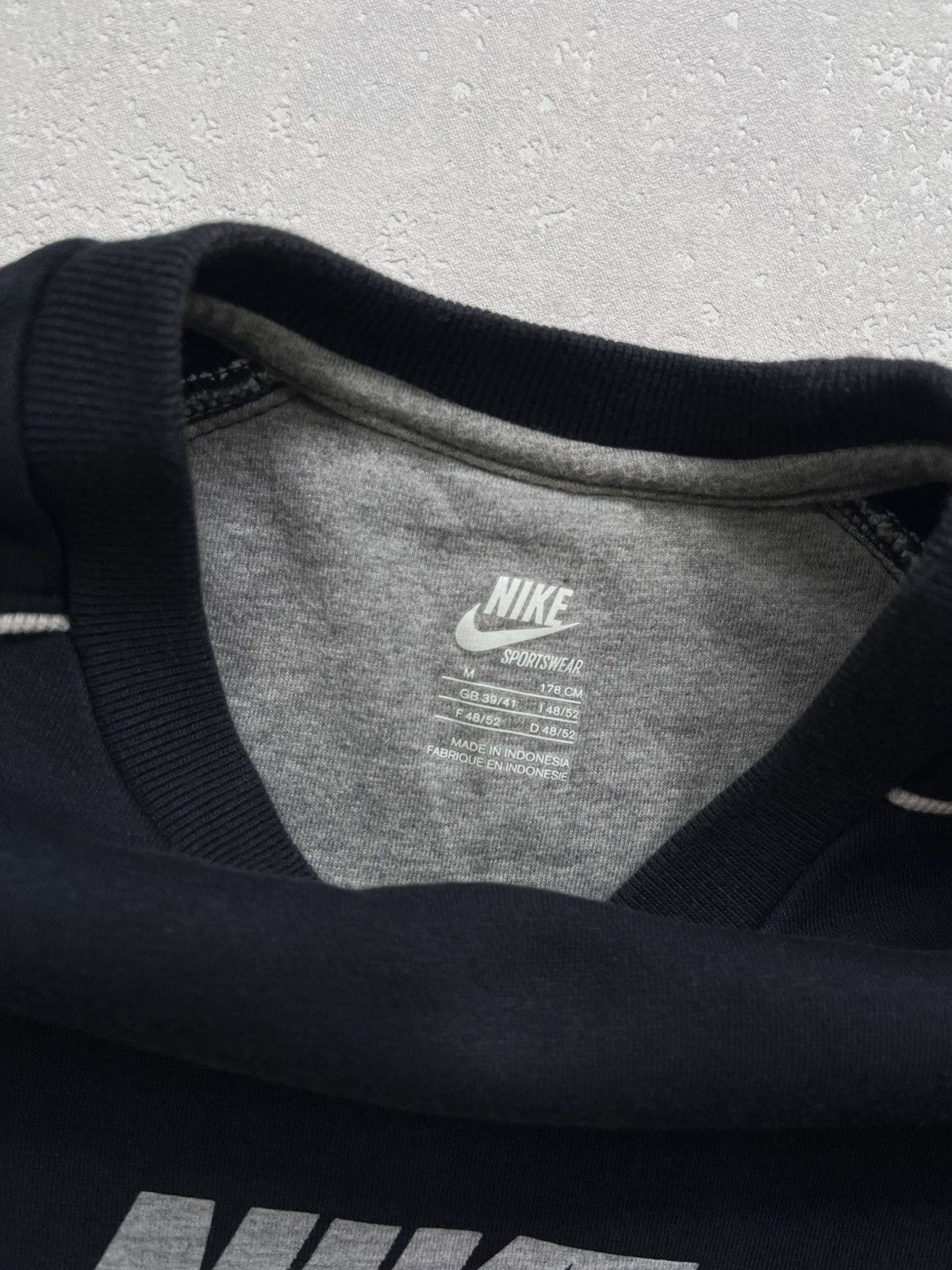 Nike × Vintage 00s Nike Big Retro Logo Vintage Y2K Oversized Sweatshirt Size US M / EU 48-50 / 2 - 3 Thumbnail