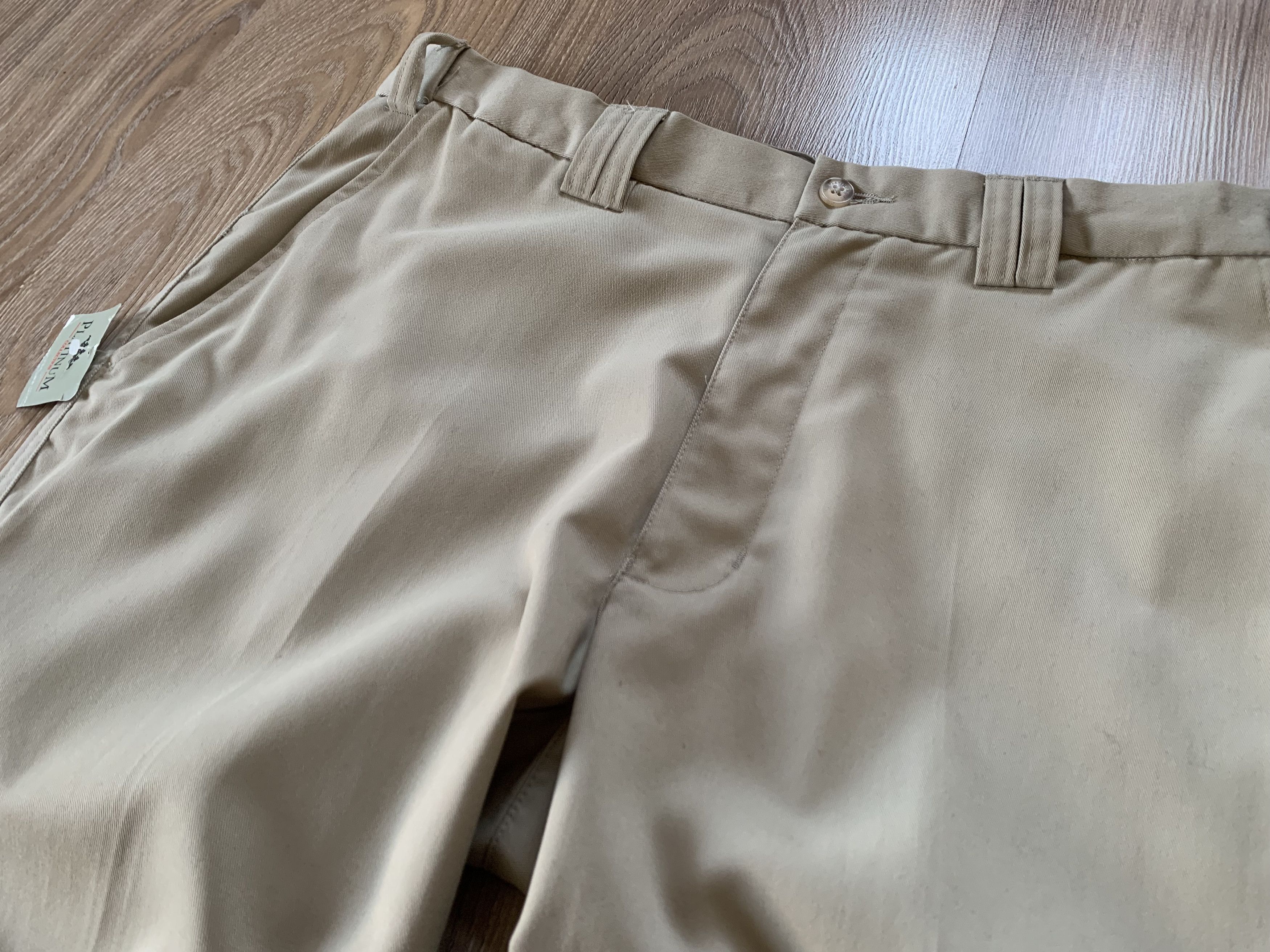 Designer Bulldog Platinum Beige Chino Pants Size US 36 / EU 52 - 4 Thumbnail