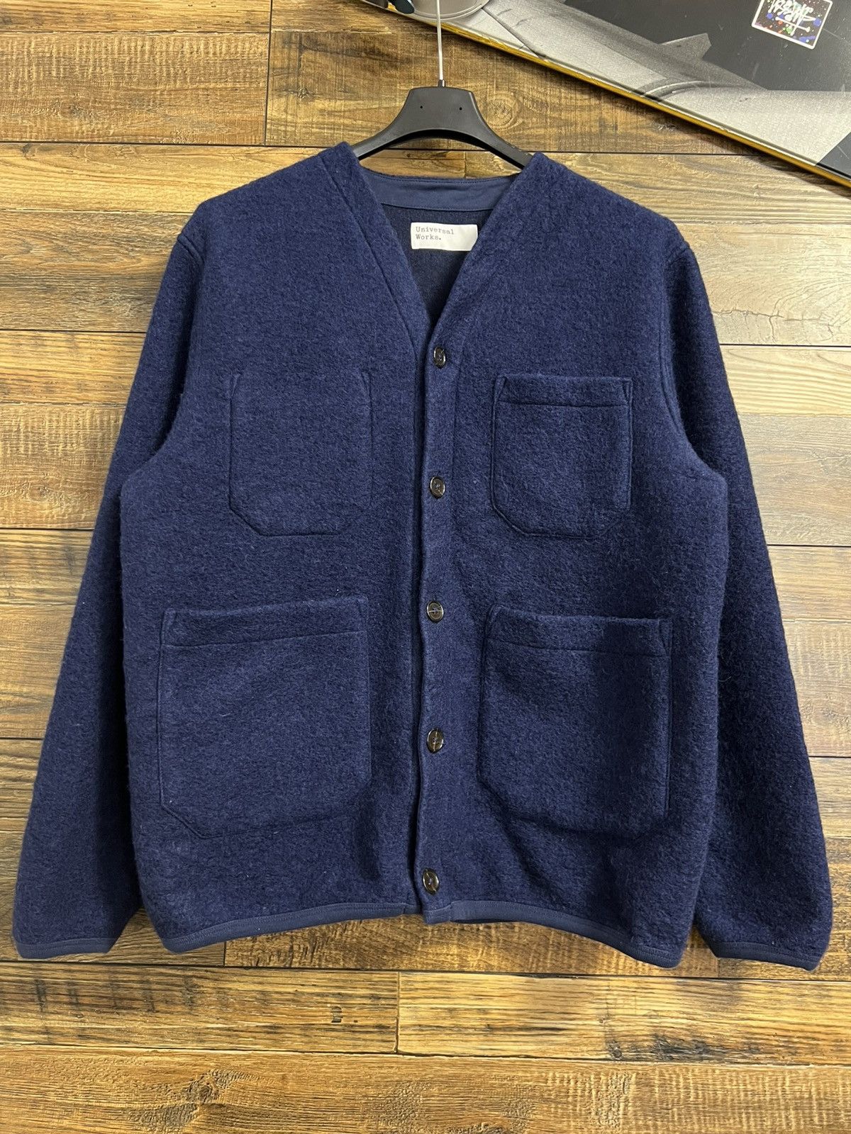 Universal Works UNIVERSAL WORKS Wool Fleece Sweater Blanket Cardigan Jacket Size US M / EU 48-50 / 2 - 2 Thumbnail