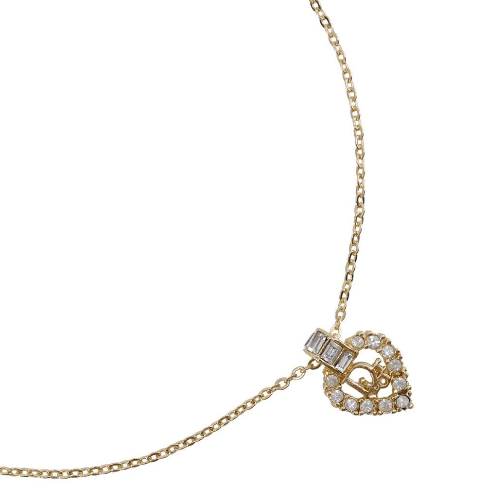 Dior Dior Logo Heart Necklace Metal Necklace