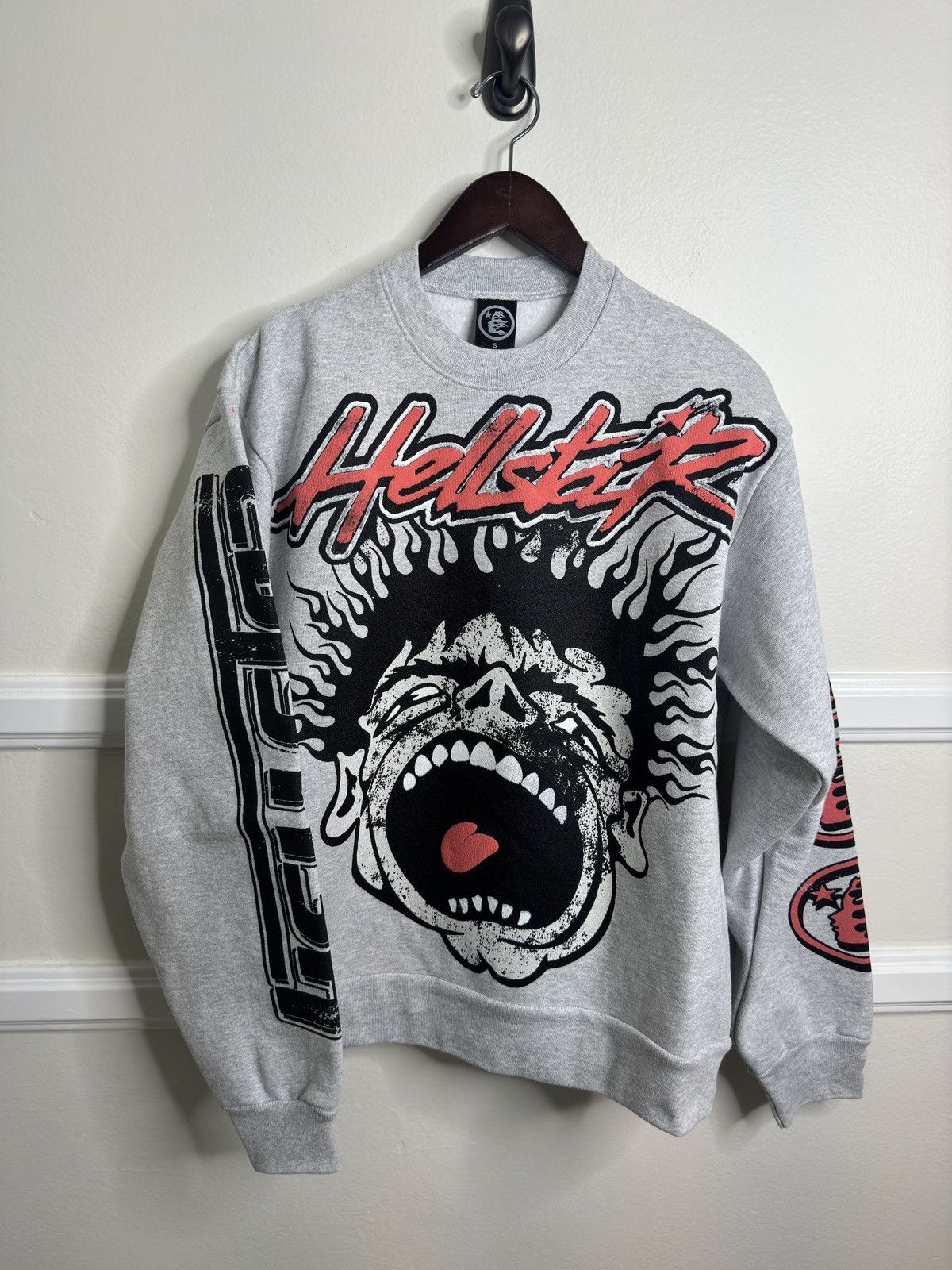 HELLSTAR Hellstar Studios Records Crewneck Grey Size US S / EU 44-46 / 1 - 2 Thumbnail