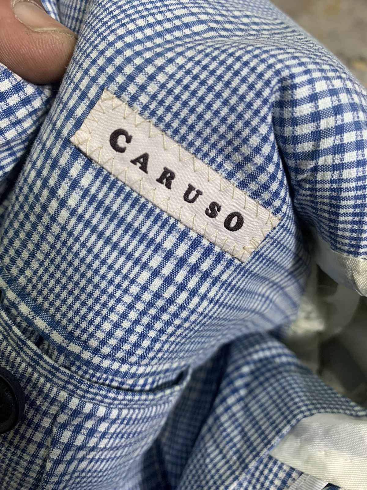 Caruso ZZ2M304A Caruso Blazer jacket Tartan Size US L / EU 52-54 / 3 - 10 Thumbnail