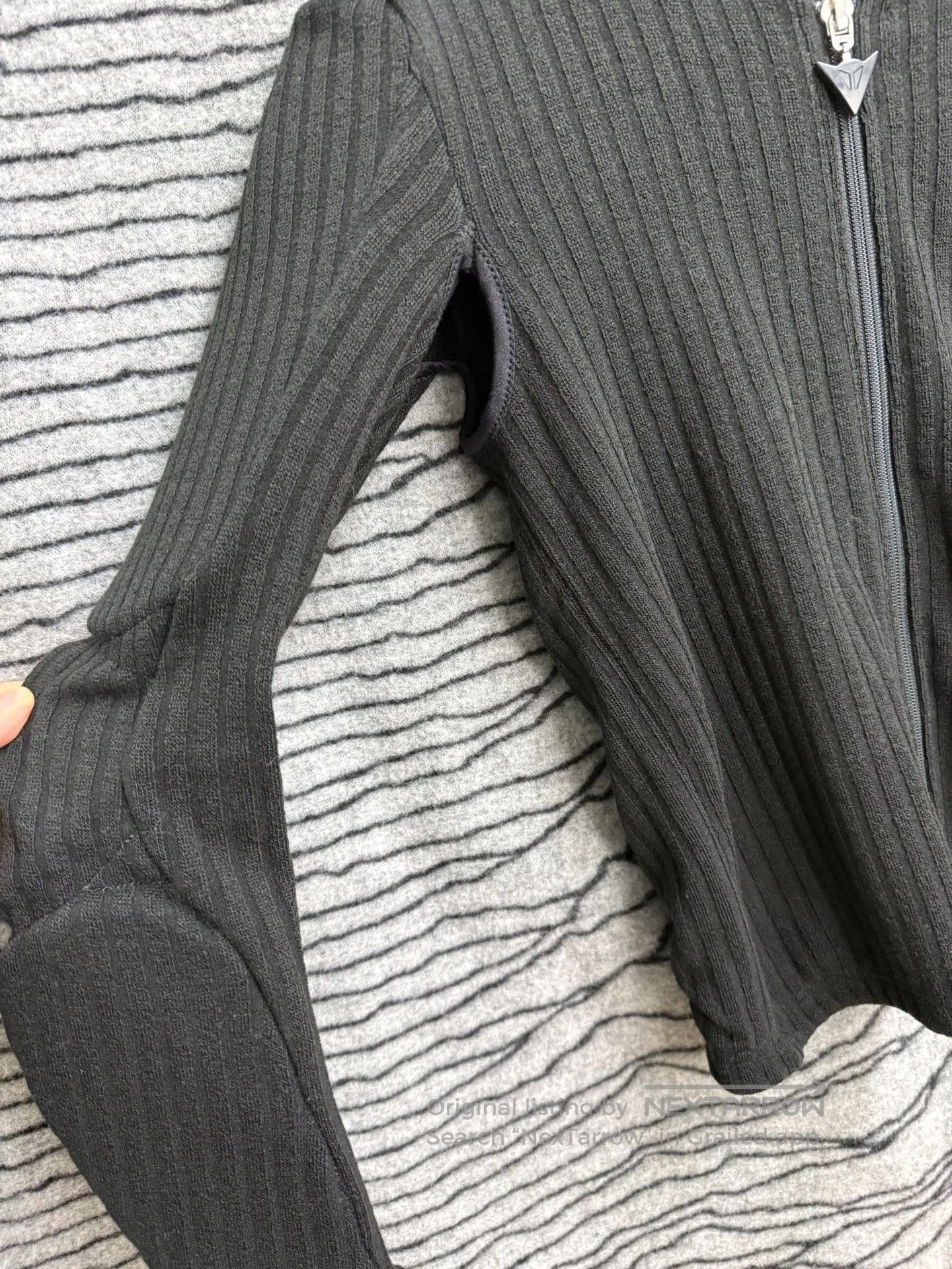 Yohji Yamamoto Yohji Yamamoto Pour Homme Biker Armor Knit Jacket. Size US M / EU 48-50 / 2 - 9 Thumbnail