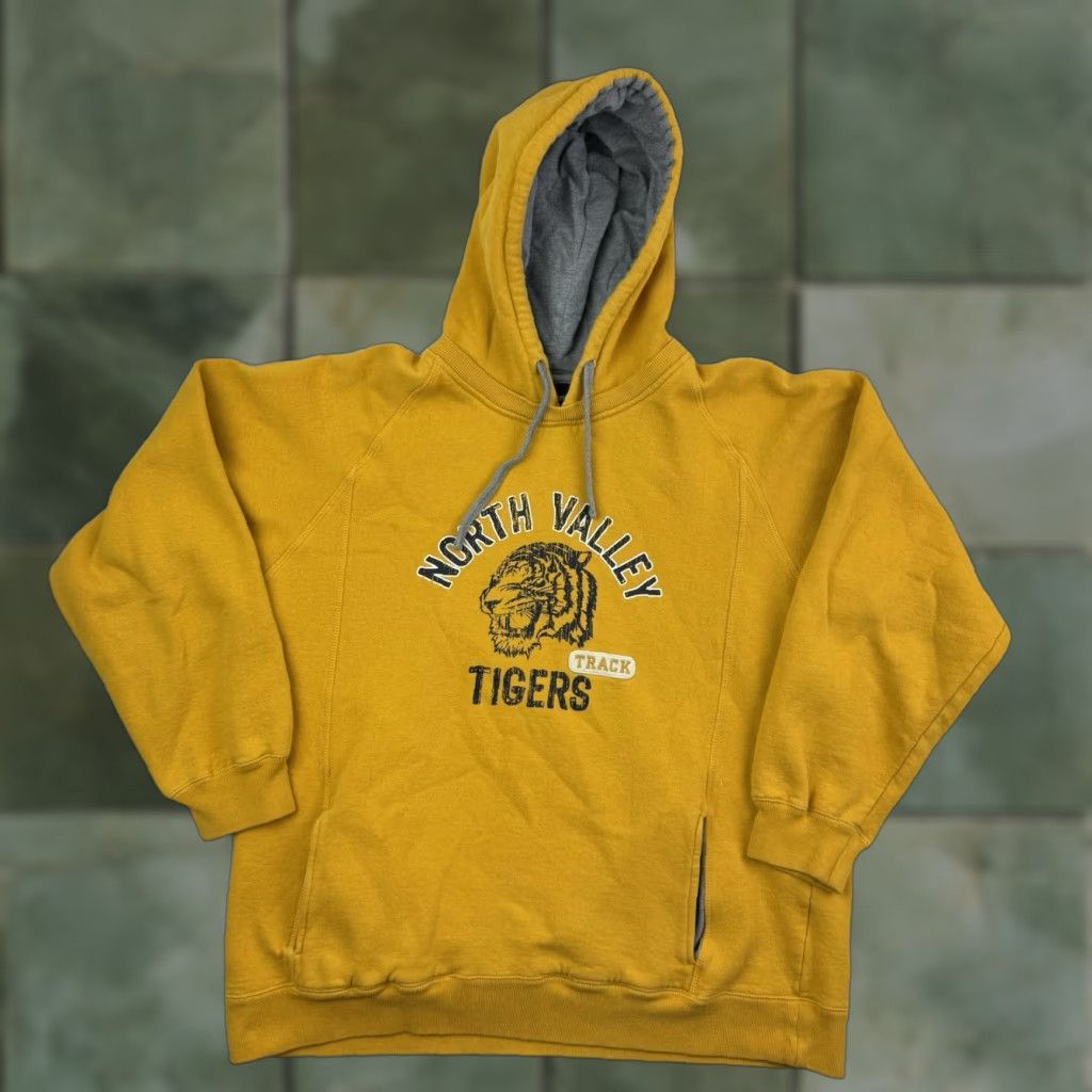 Vintage VINTAGE No Boundaries Hoodie Mens Adult Medium Yellow Grunge 90s Y2K Punk Pullover Sweatshirt Sweatshirt Hoodie Size US M / EU 48-50 / 2 - 1 Thumbnail