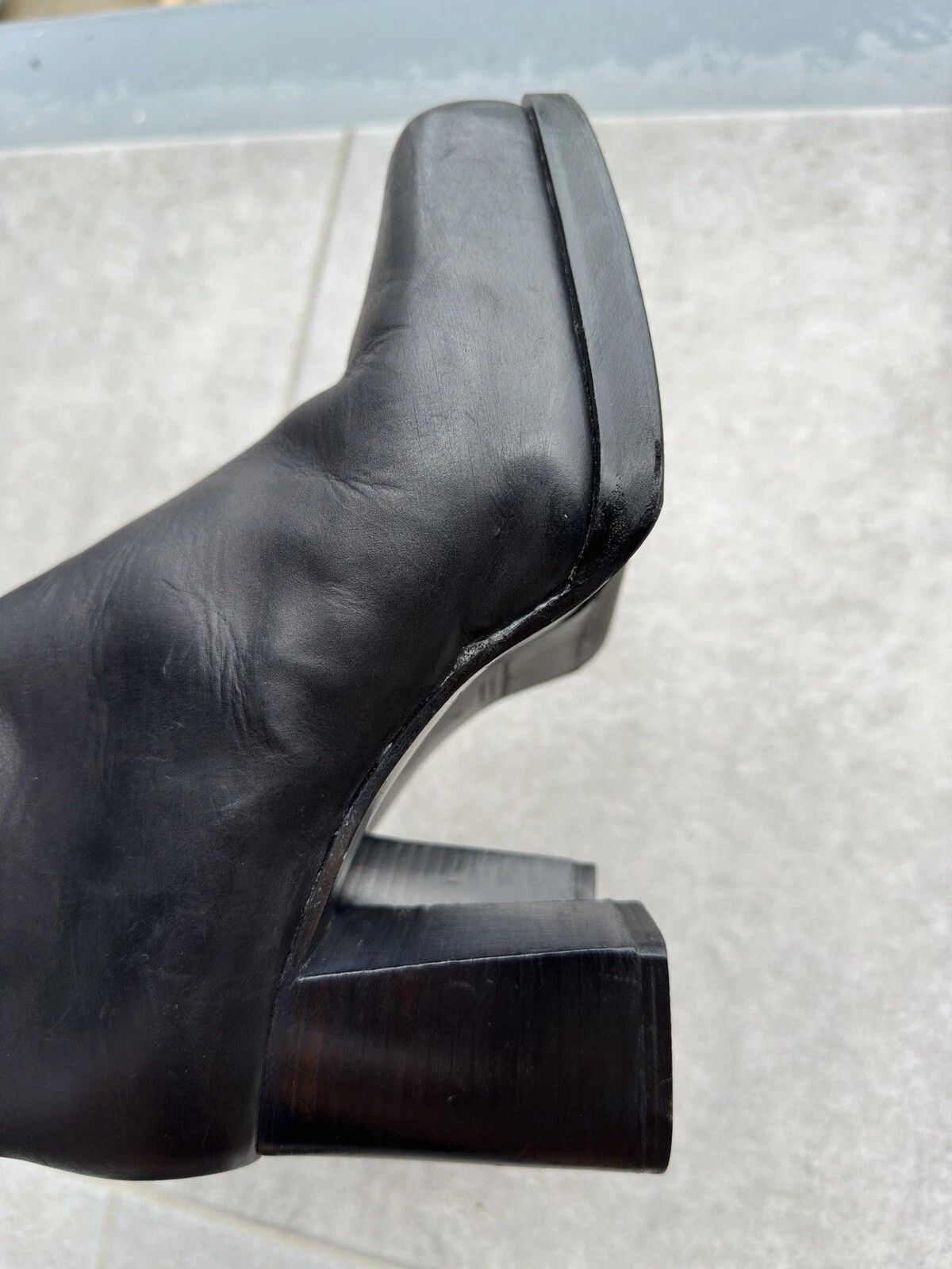 Acne Studios Acne Studios Leather Pump Heel Shoes Platform Boots Womens Size US 7 / IT 37 - 16 Thumbnail