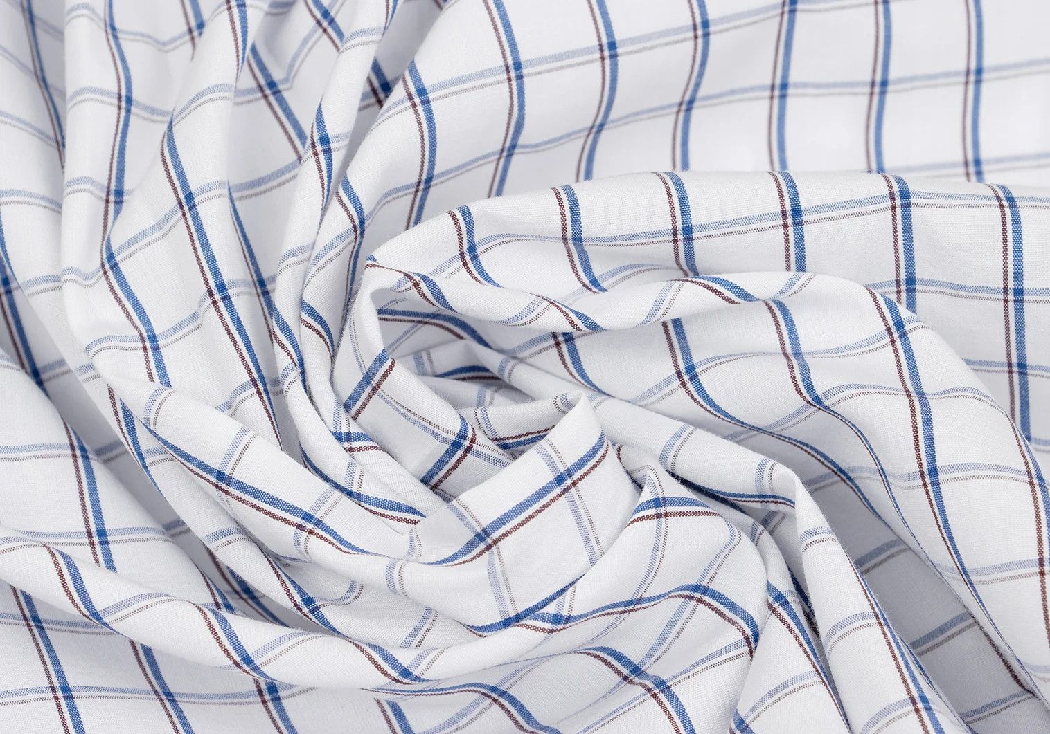 Junya Watanabe Patch Design Round Hem Check Button-Down Shirt White/Navy XS Size US XS / EU 42 / 0 - 18 Thumbnail