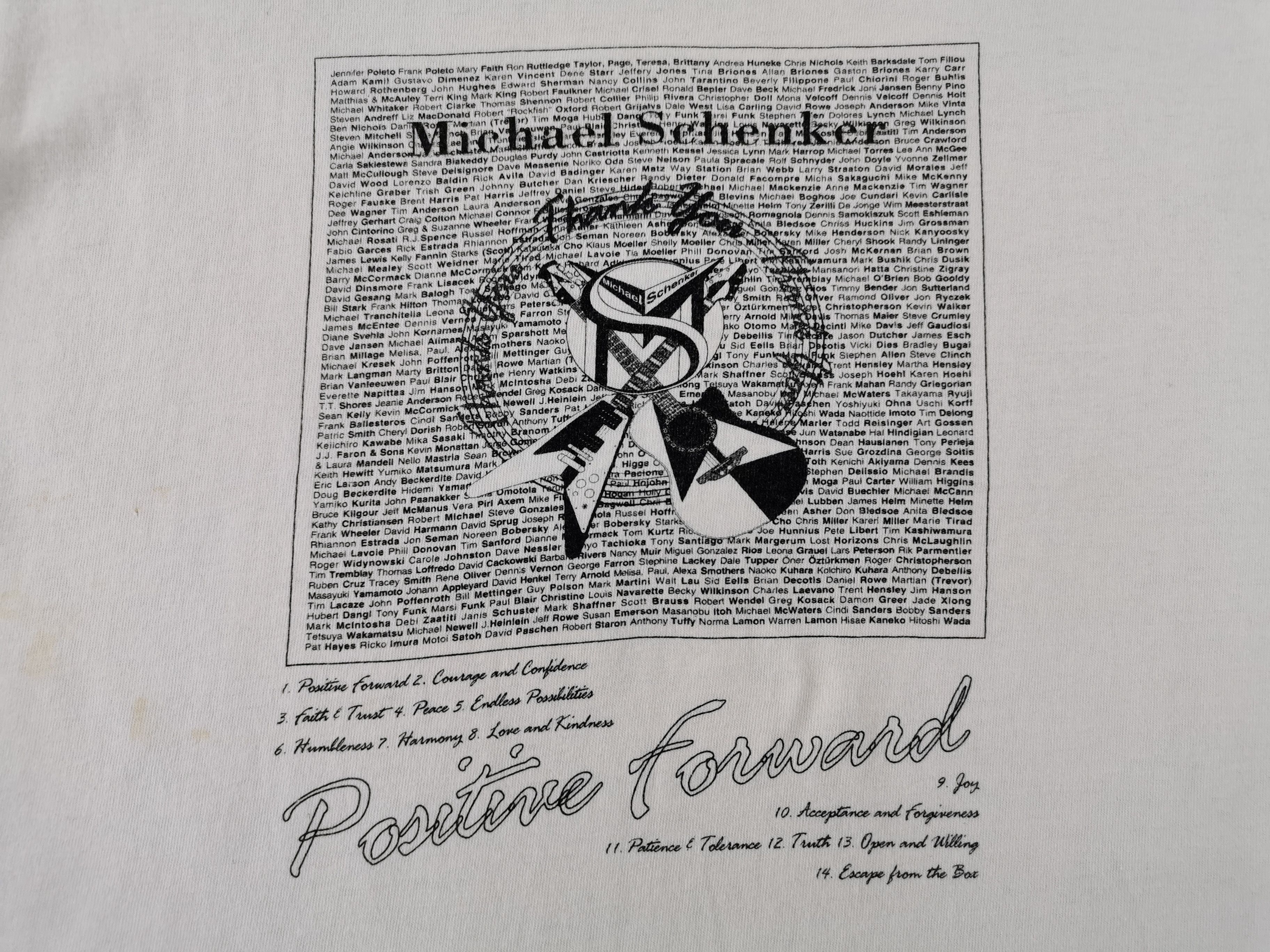 Vintage Vintage 90s Michael Schenker German Guitarist Tee Size US M / EU 48-50 / 2 - 4 Thumbnail