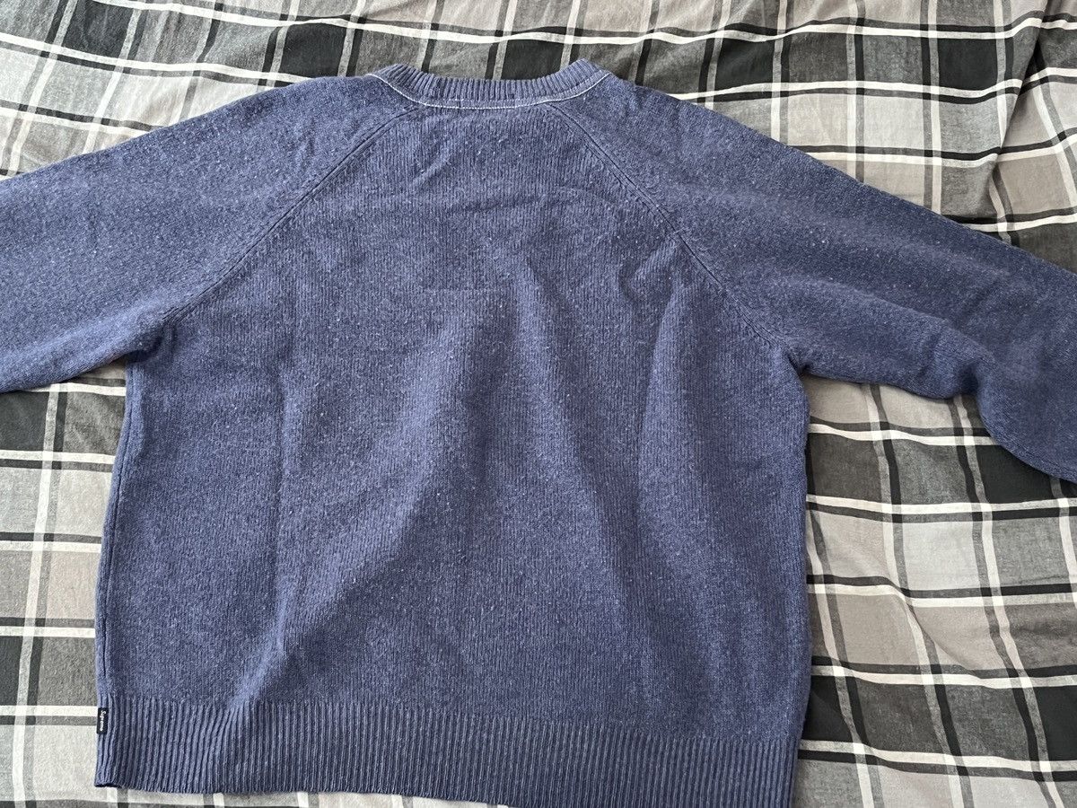 Supreme Supreme stone washed sweater navy Size US L / EU 52-54 / 3 - 3 Thumbnail