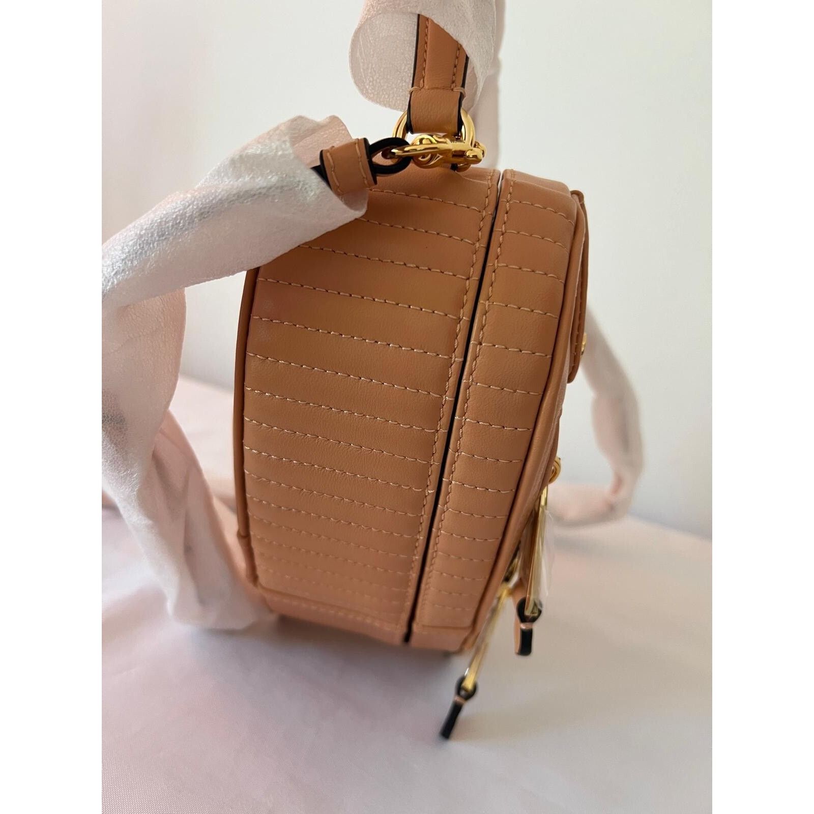 Moschino SS22 MOSCHINO Couture Jeremy Scott Peach Heart Leather Bag Size ONE SIZE - 7 Thumbnail