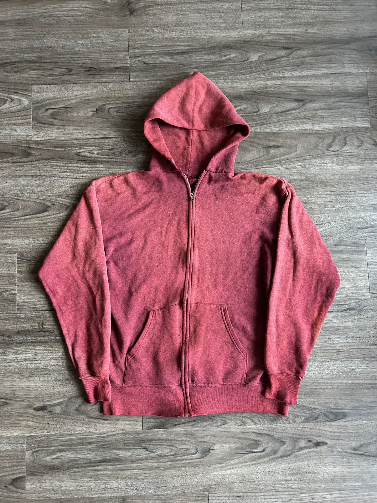 トップス Vintage Sunfade Zip Shirt Sun Faded Black Nautical Zip Hoodie Vtg Cotton Xl Sweatshirt