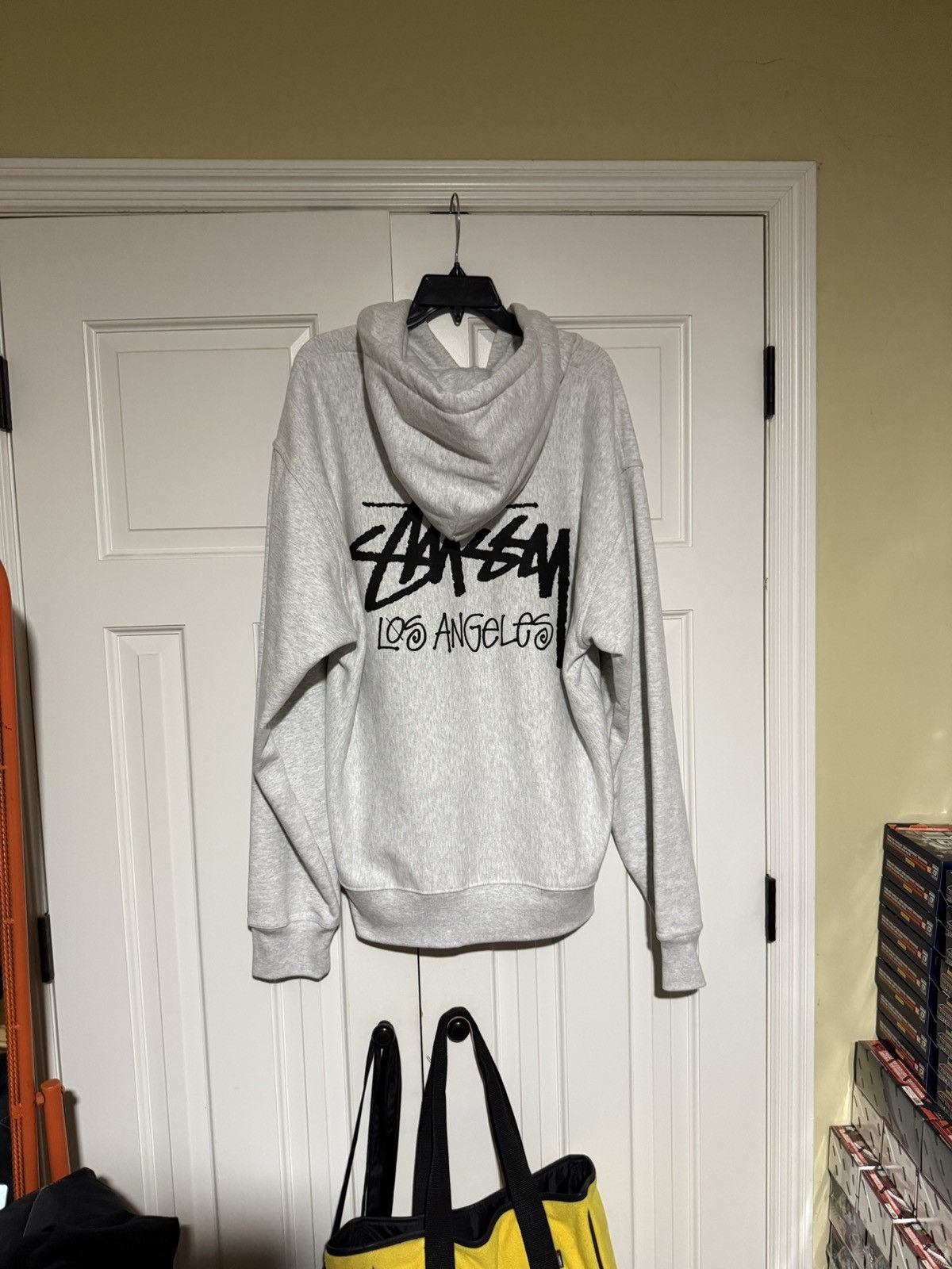 Stussy Stussy Heather Grey Los Angeles Zip-Up Hoodie Size US XL / EU 56 / 4 - 2 Thumbnail