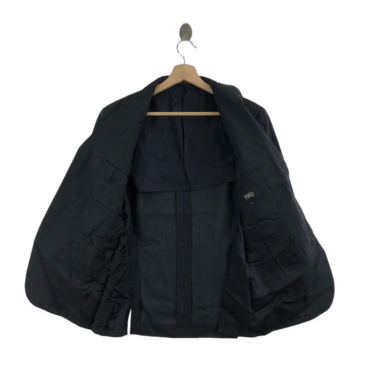 Yohji Yamamoto Vtg YOHJI YAMAMOTO INED Homme Black Blazer Sport Coat Suit Size 36R - 5 Thumbnail